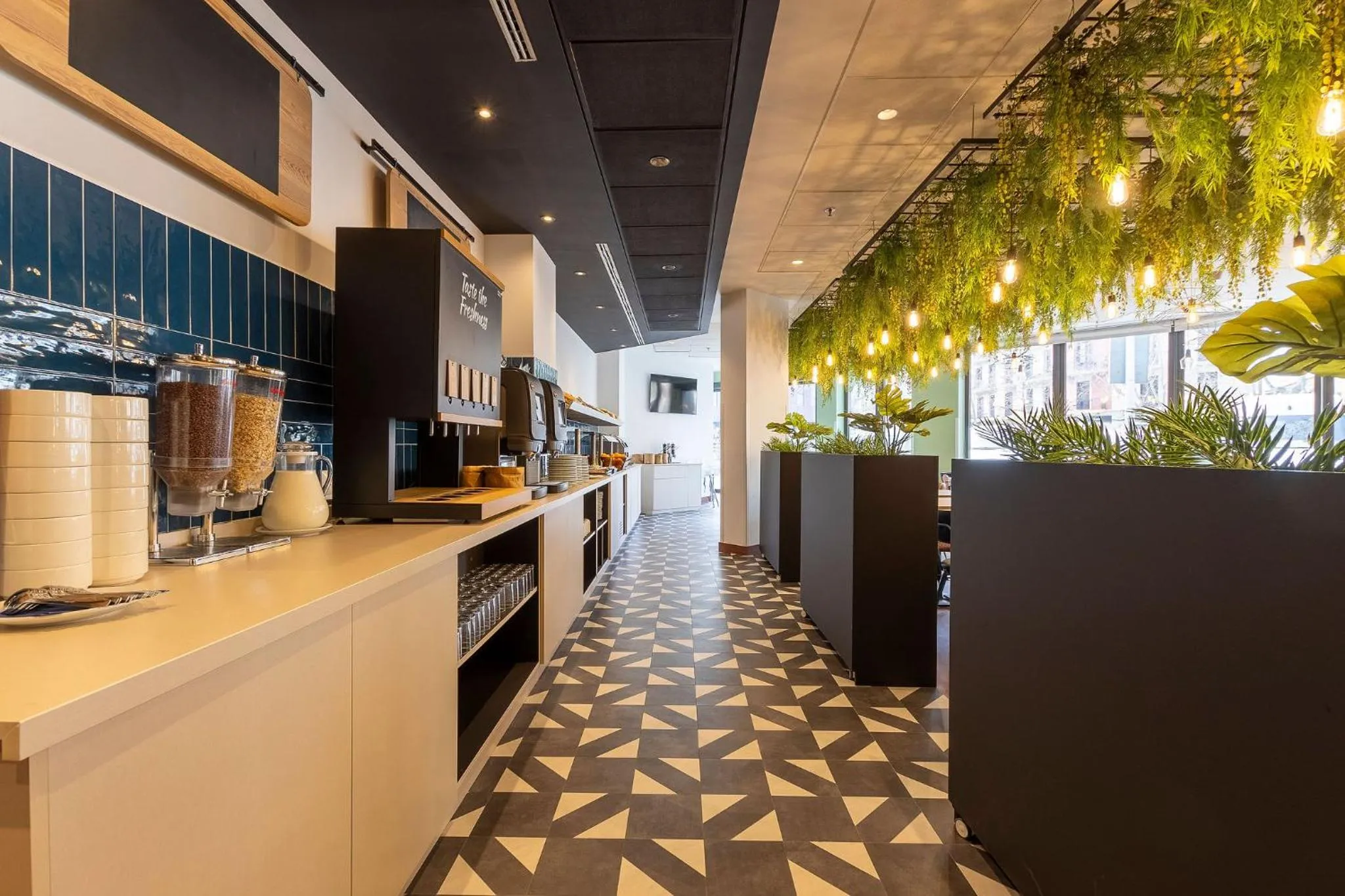 Buffet breakfast in Travelodge Barcelona Poblenou