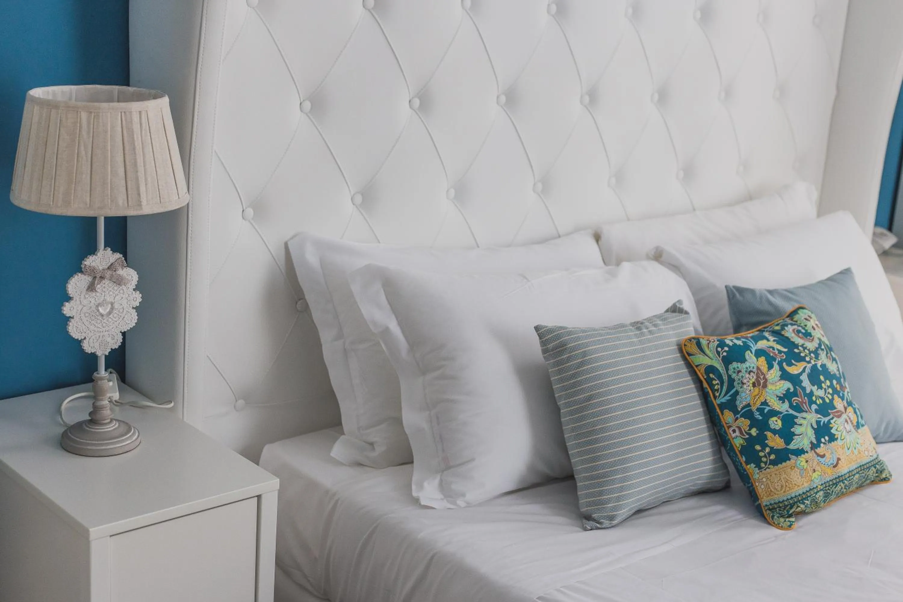 Decorative detail, Bed in B&B La Residenza di Michelangelo