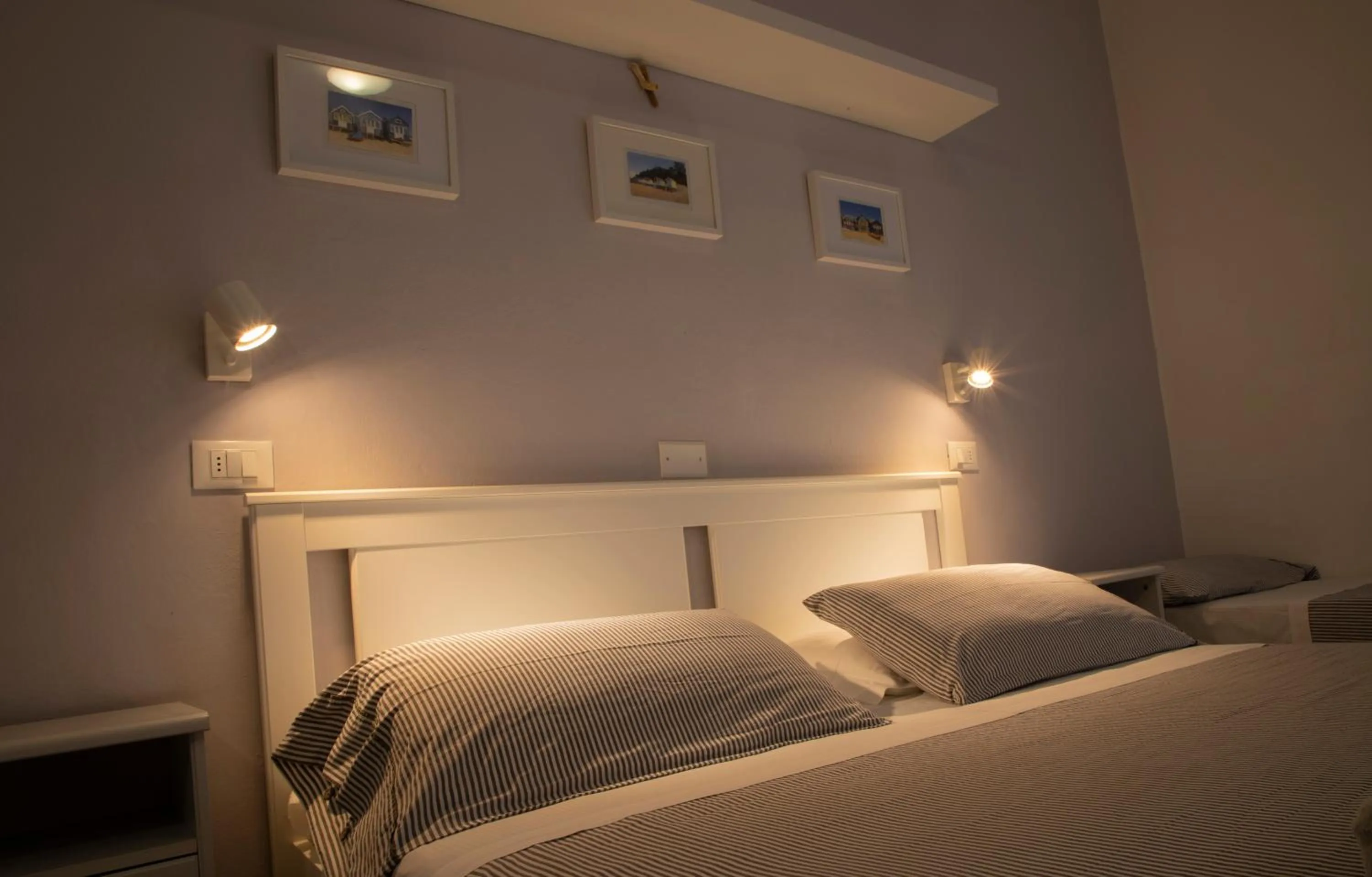 Bed in Hotel Arlecchino Riccione