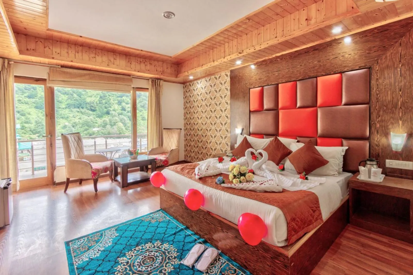 Bed in Grand Krisa Resort & SPA, Manali Experience Luxury With all Weather ACs in Every Room
