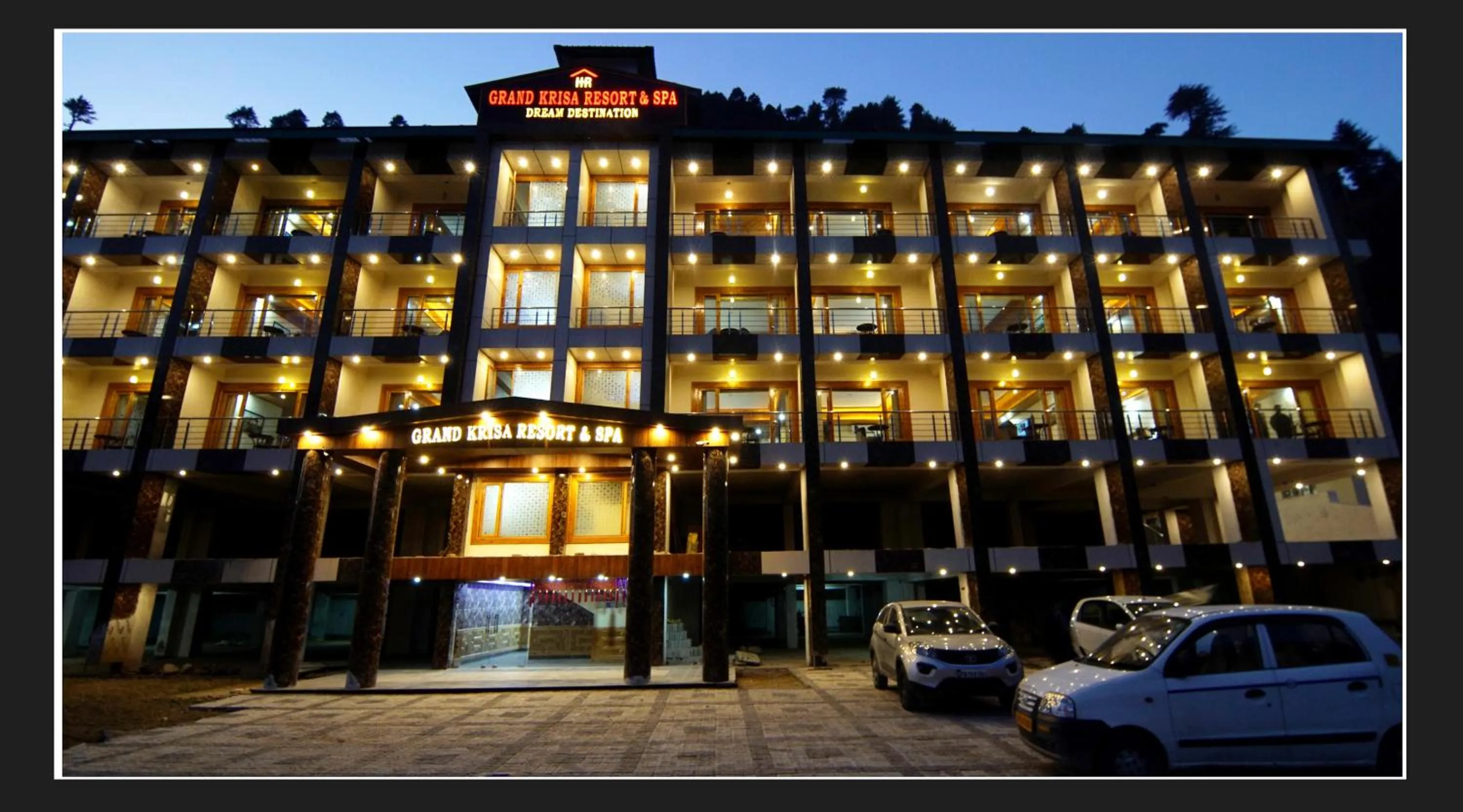 Property building in Grand Krisa Resort & SPA, Manali Experience Luxury With all Weather ACs in Every Room