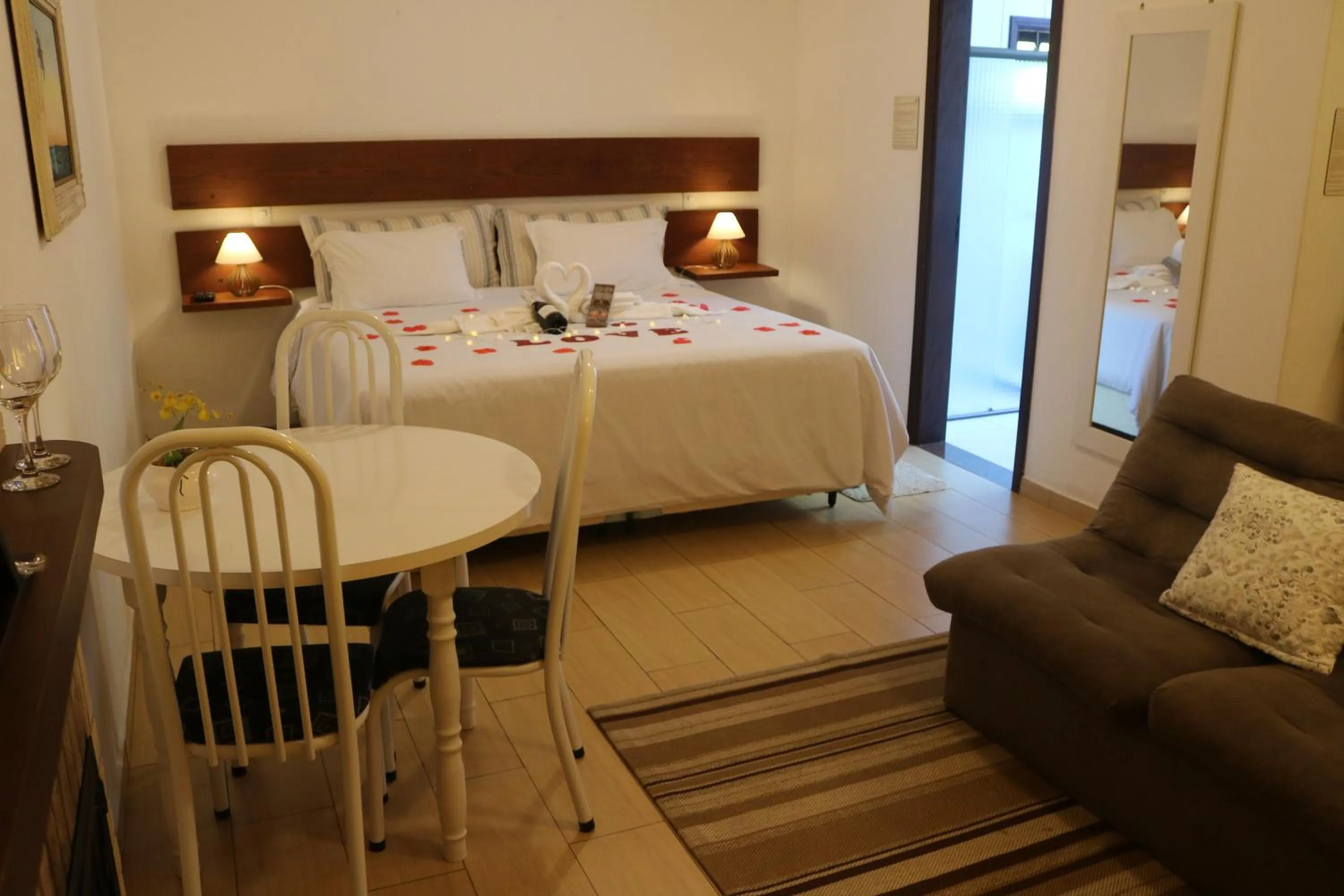 Bed in Pousada Medeiros