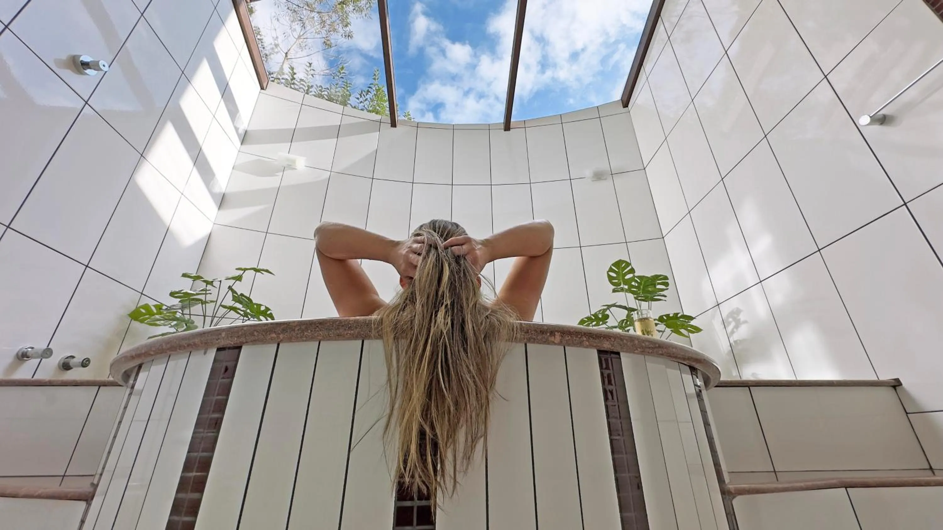 Hot Tub in Pousada Medeiros