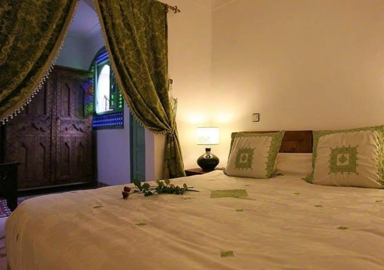 Bed in Riad Cherihane