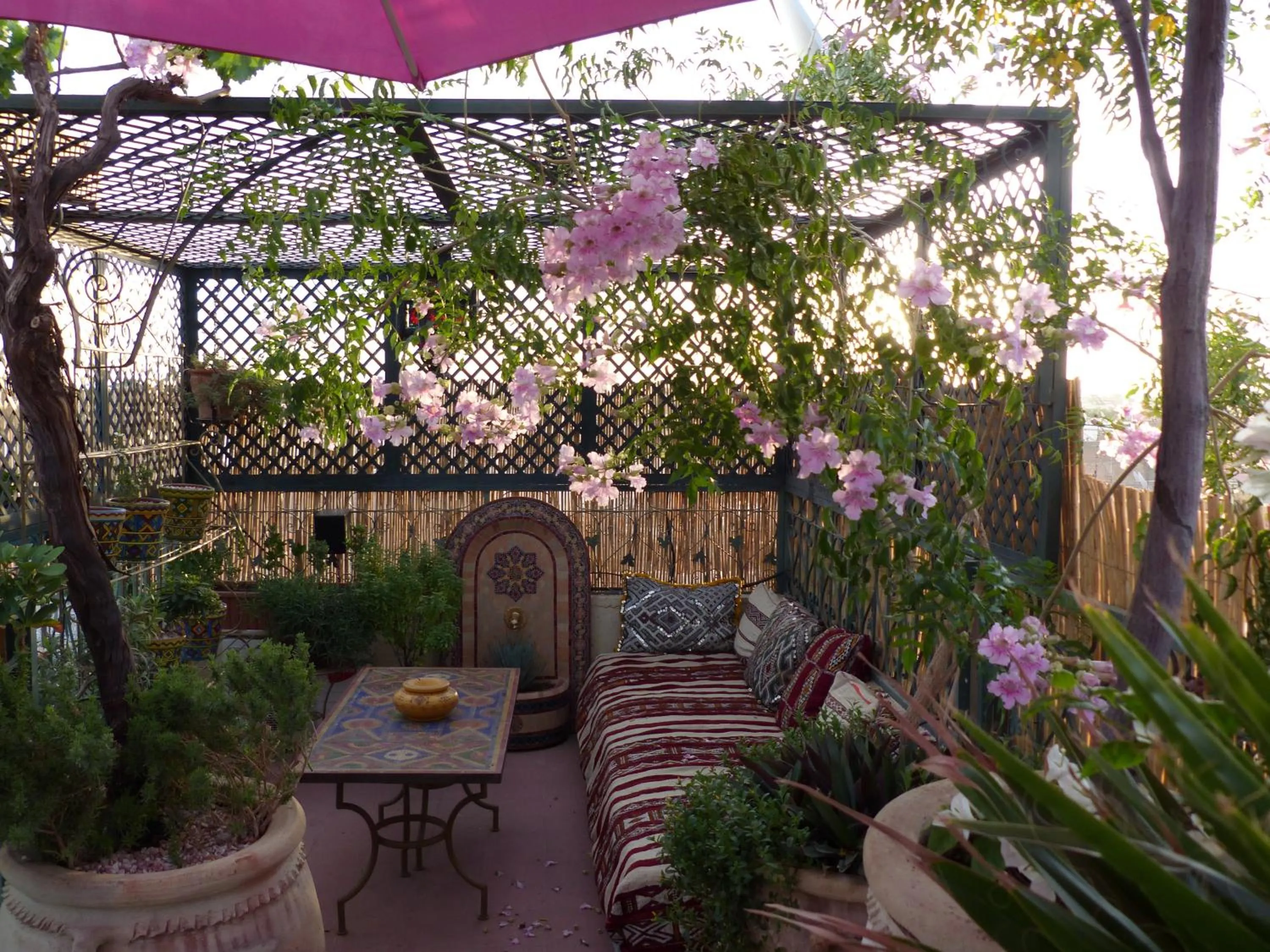 Balcony/Terrace in Riad Cherihane
