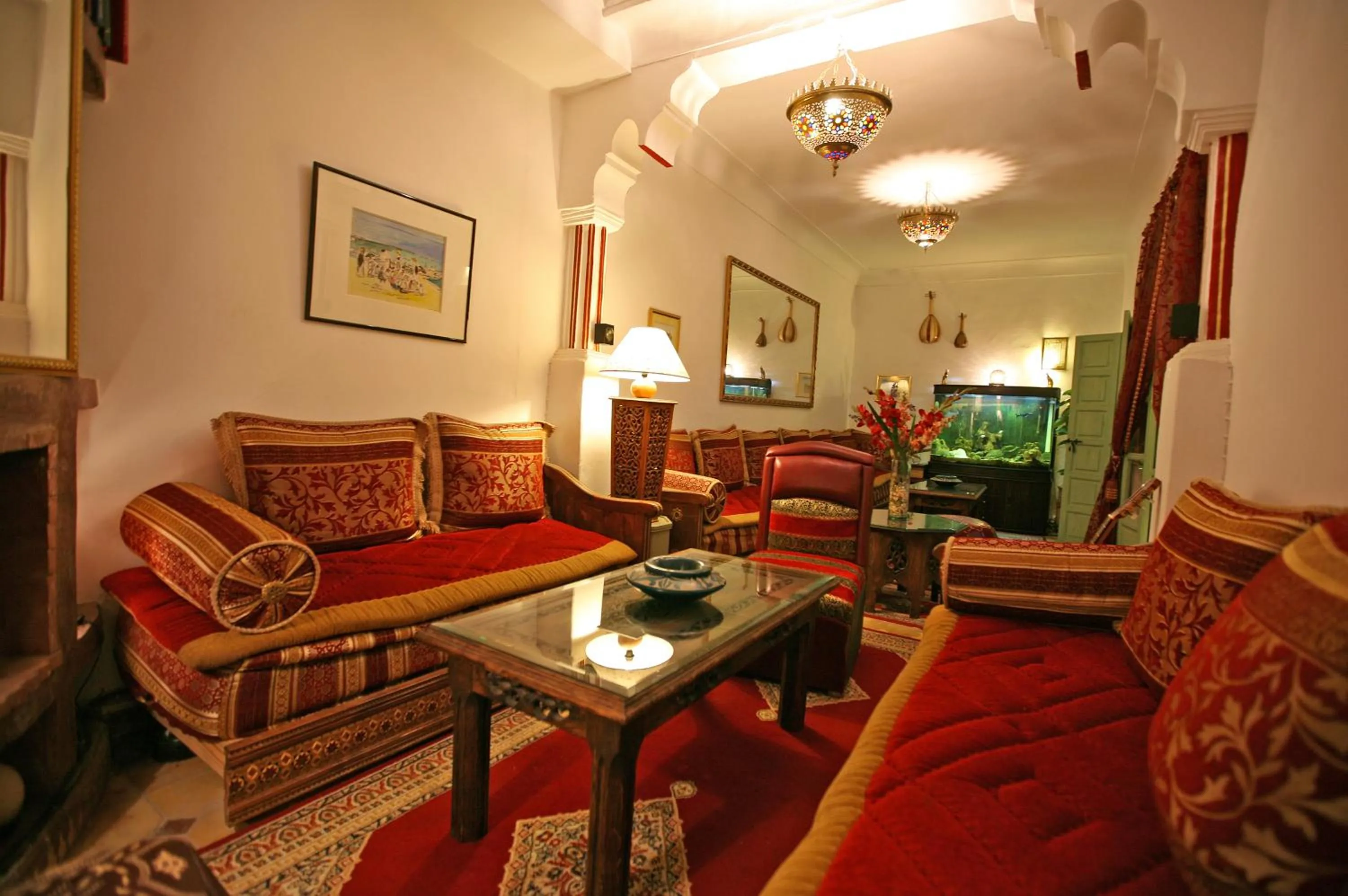 Communal lounge/ TV room in Riad Cherihane
