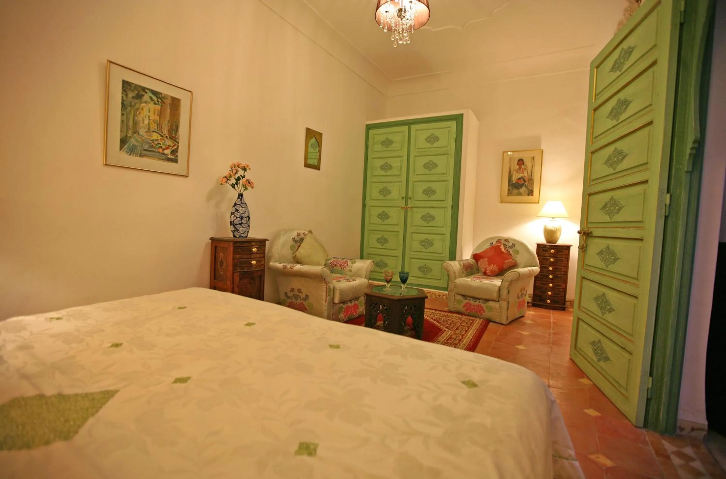 Bedroom, Bed in Riad Cherihane