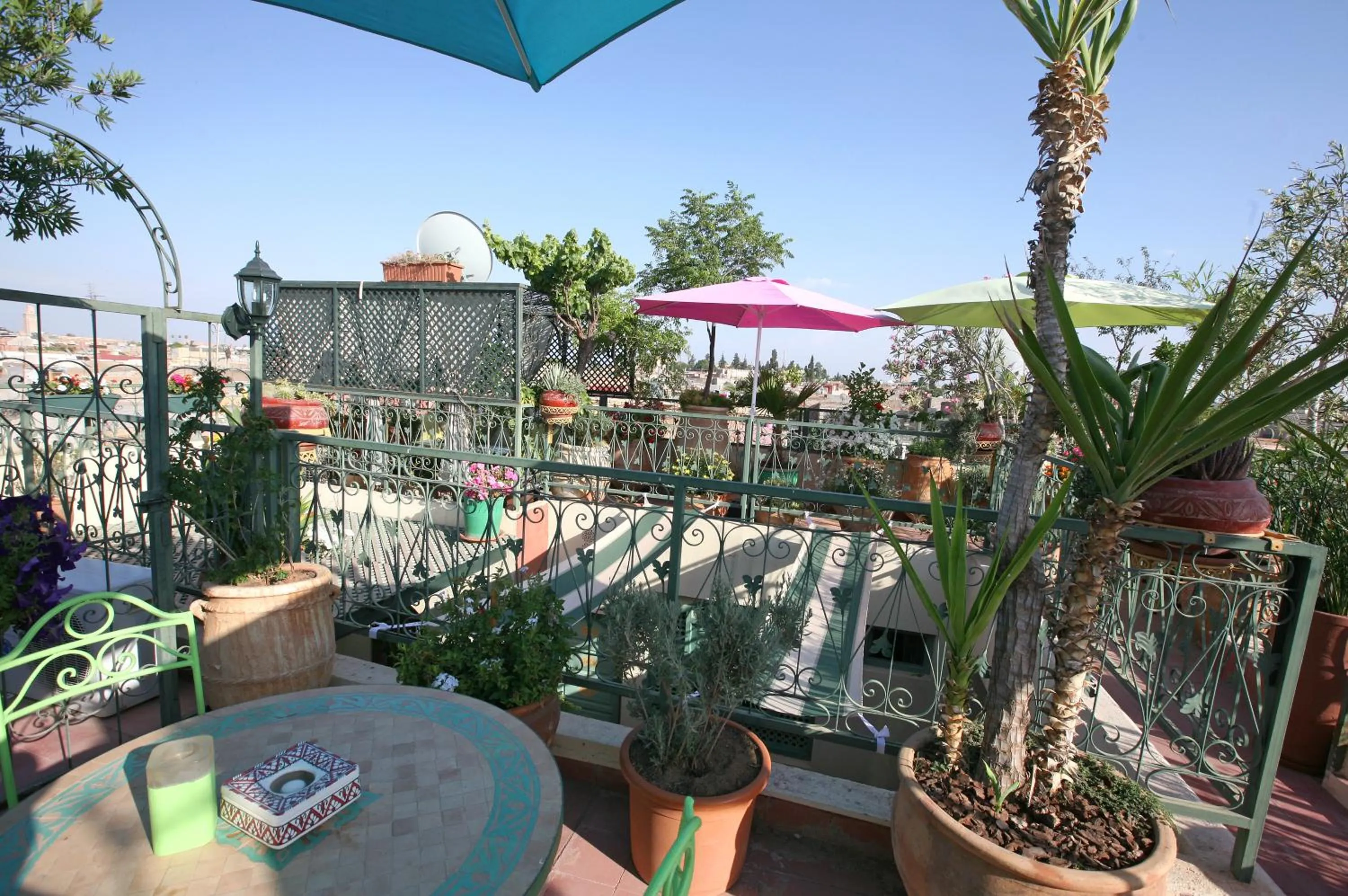 Balcony/Terrace in Riad Cherihane