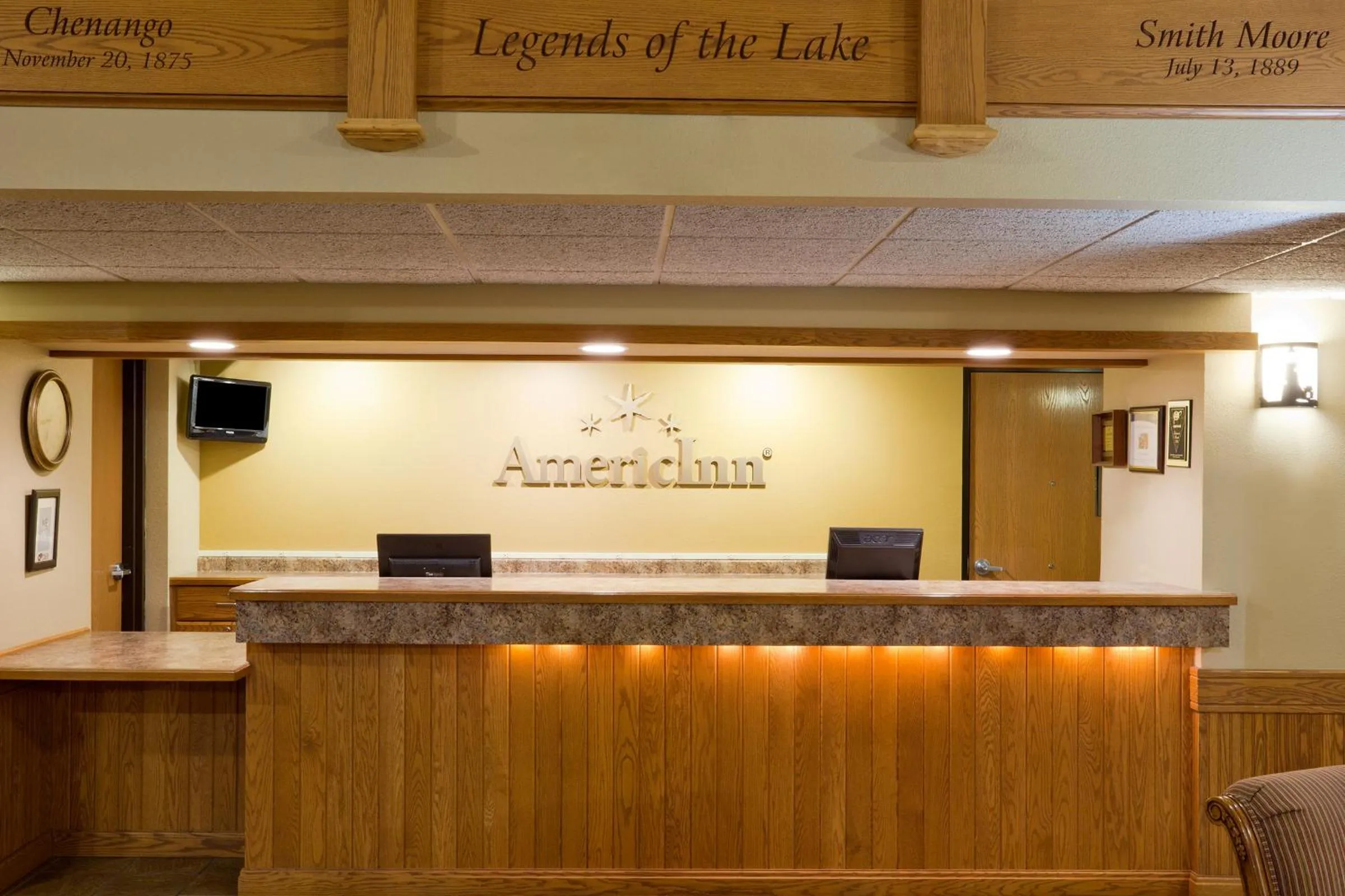 Lobby or reception in AmericInn by Wyndham Wetmore Munising