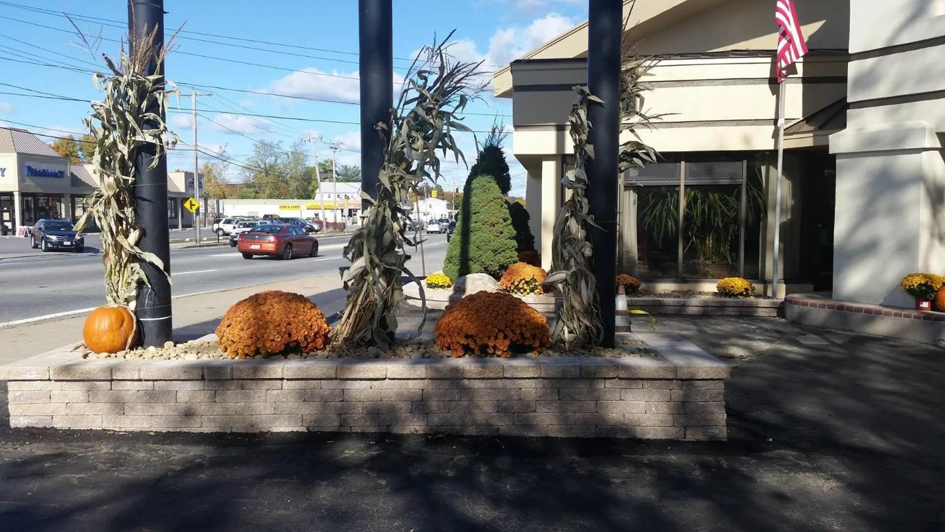 Decorative detail in Attleboro Motor Inn