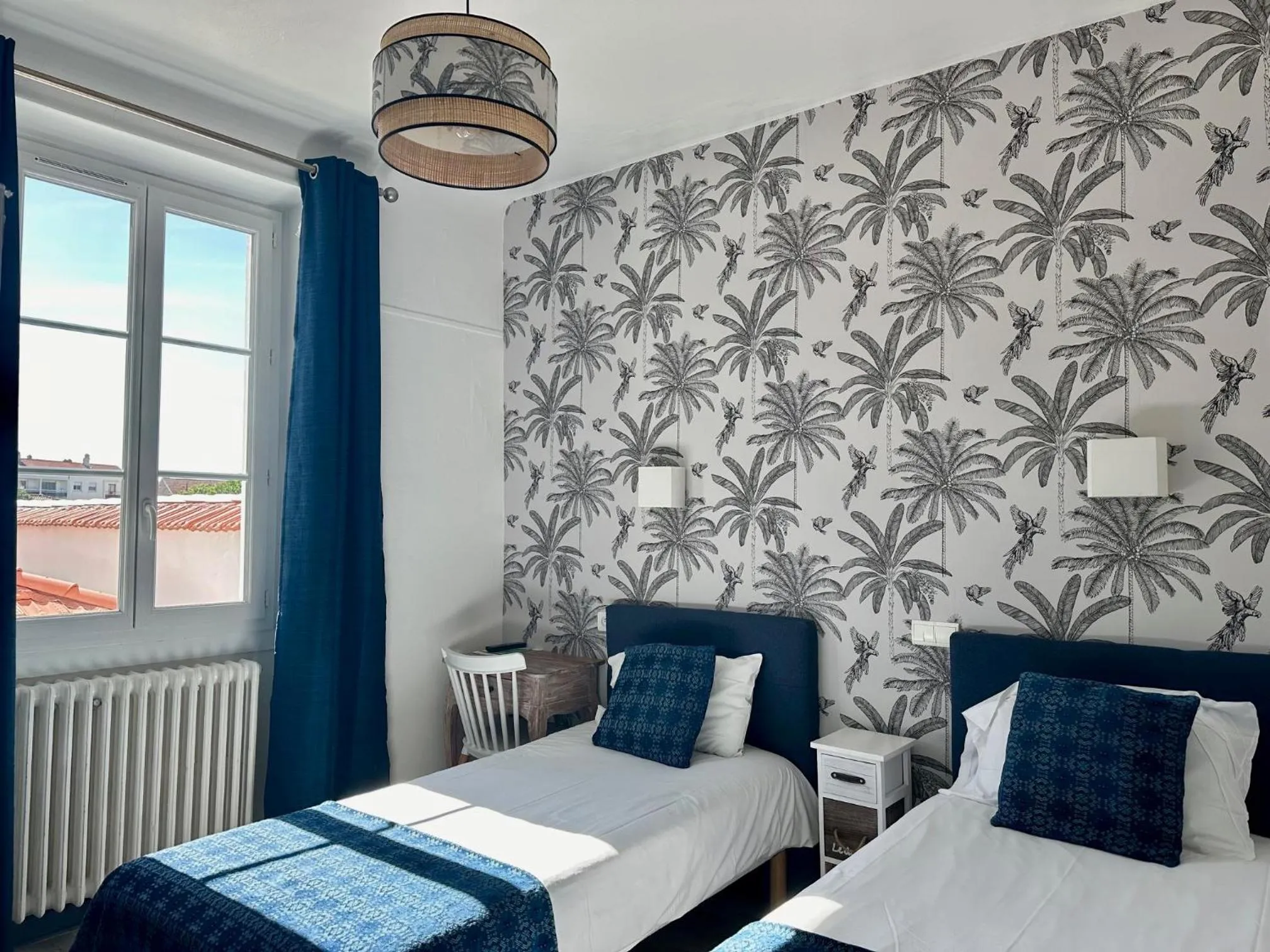 Decorative detail, Bed in Hôtel Parc Mazon-Biarritz