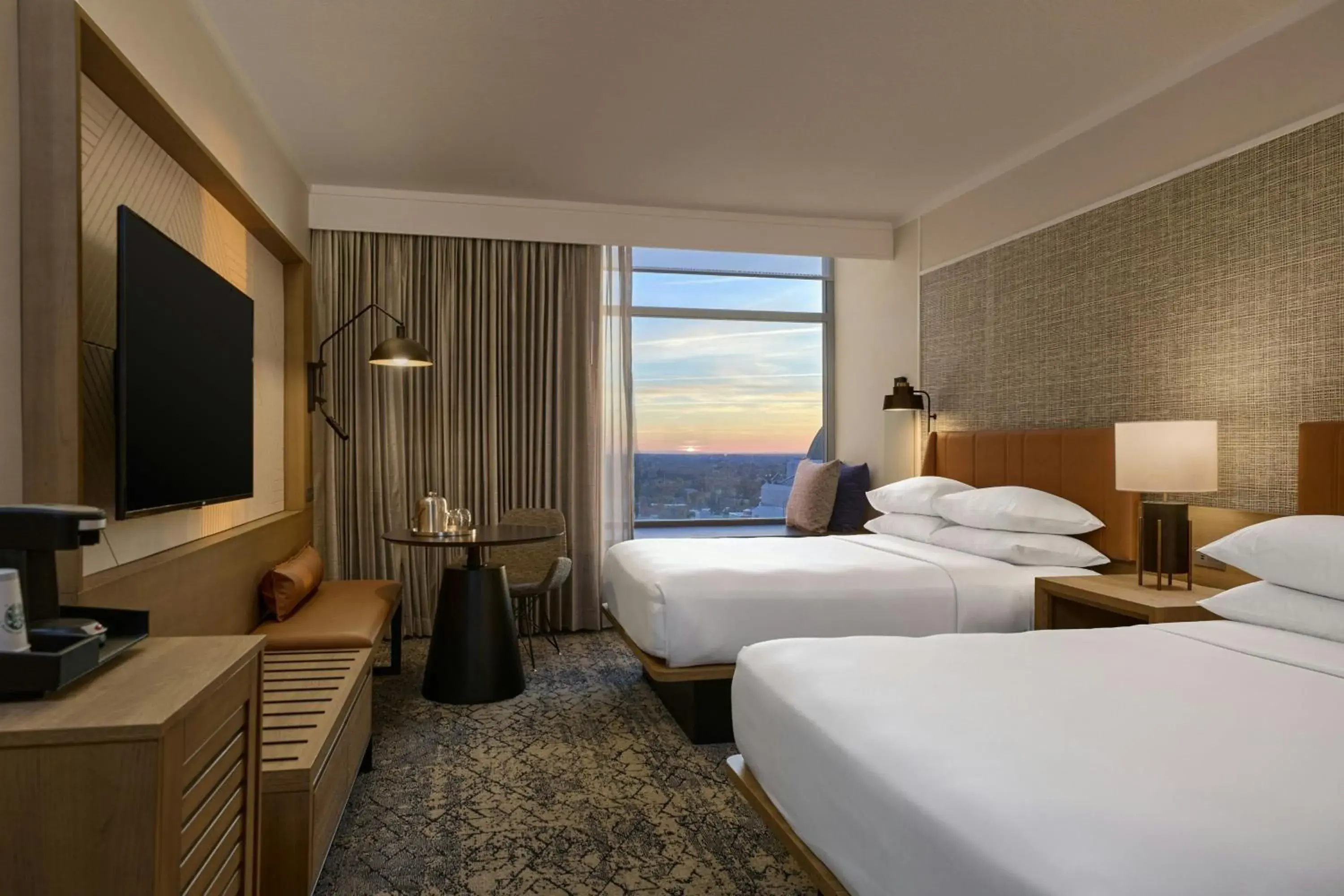 Guest Room with Two Double Beds and City View - Club Lounge Access in Sheraton Grand Sacramento Guest Room with Two Double Beds and City View - Club Lounge Access in Sheraton Grand Sacramento