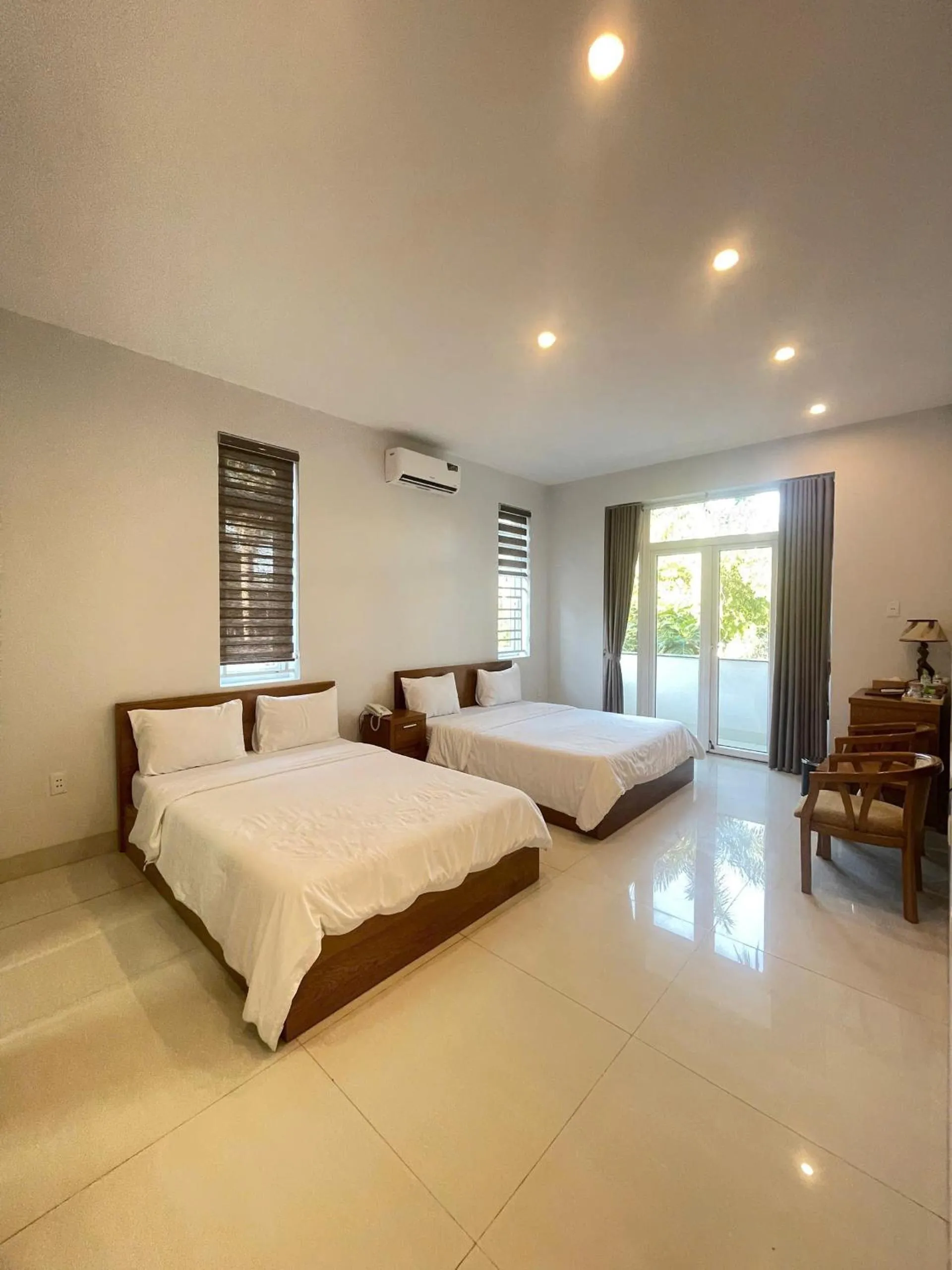 Bed in Tuyet Suong Villa Hotel