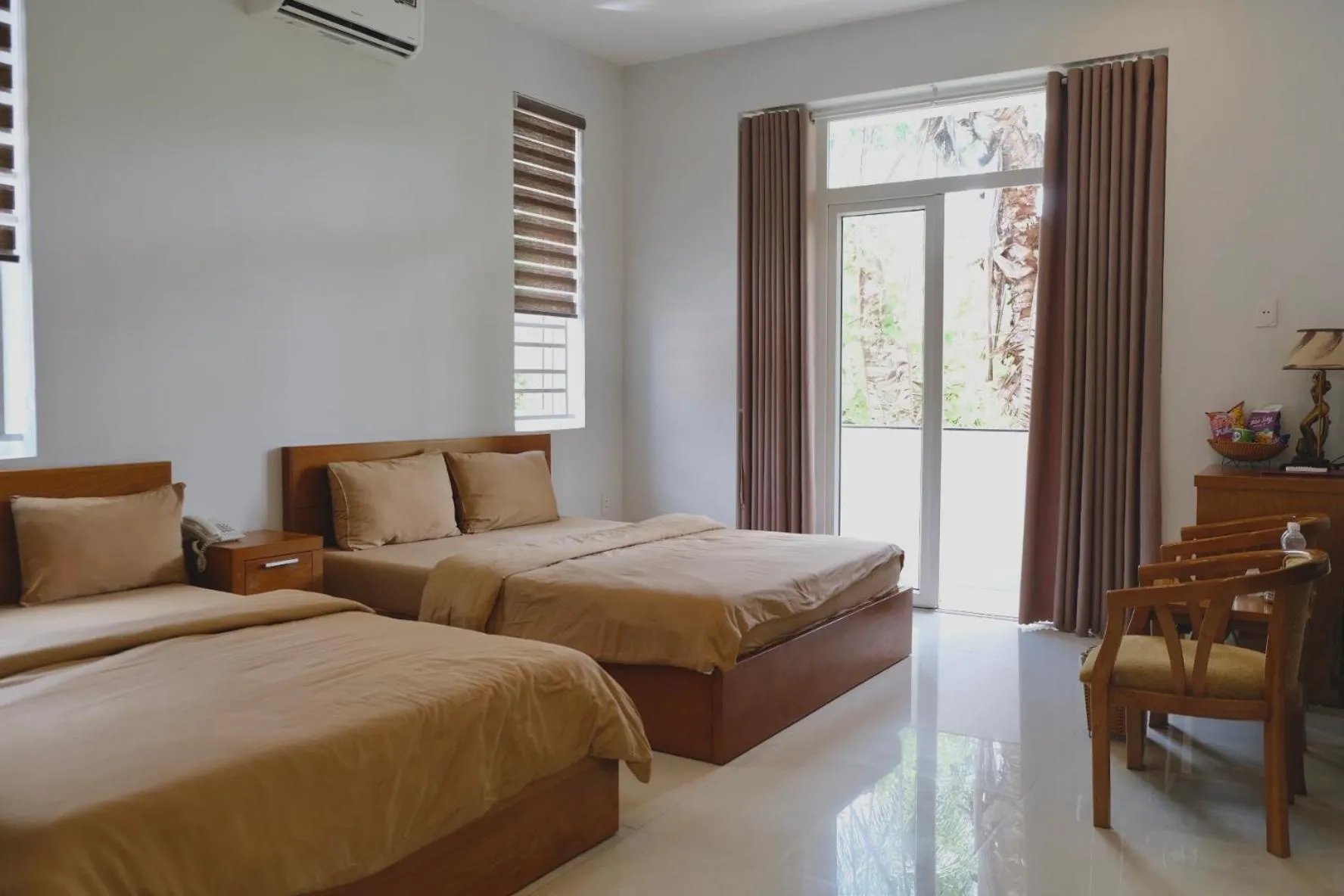 Bed in Tuyet Suong Villa Hotel