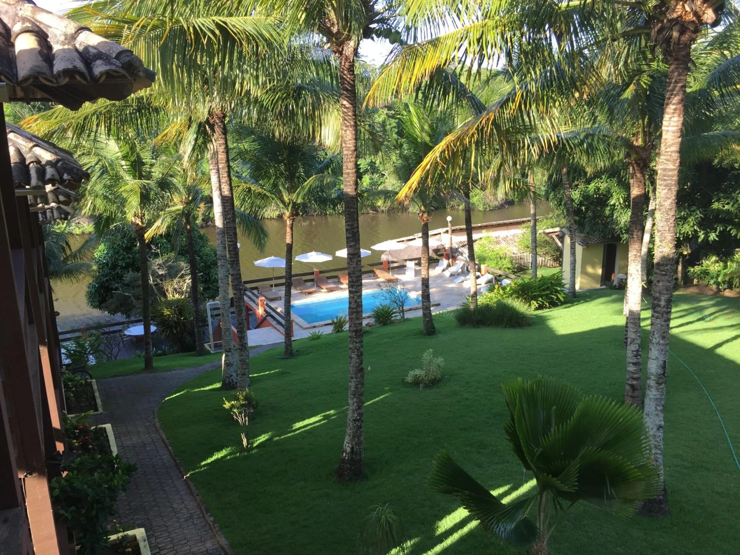 Swimming pool in Pousada Lagoa da Mata