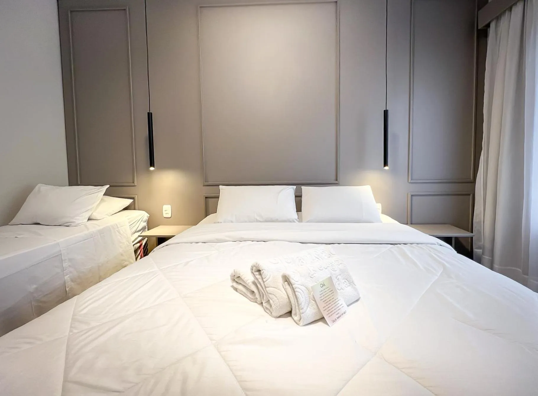 Bed in Pousada Solar Viena