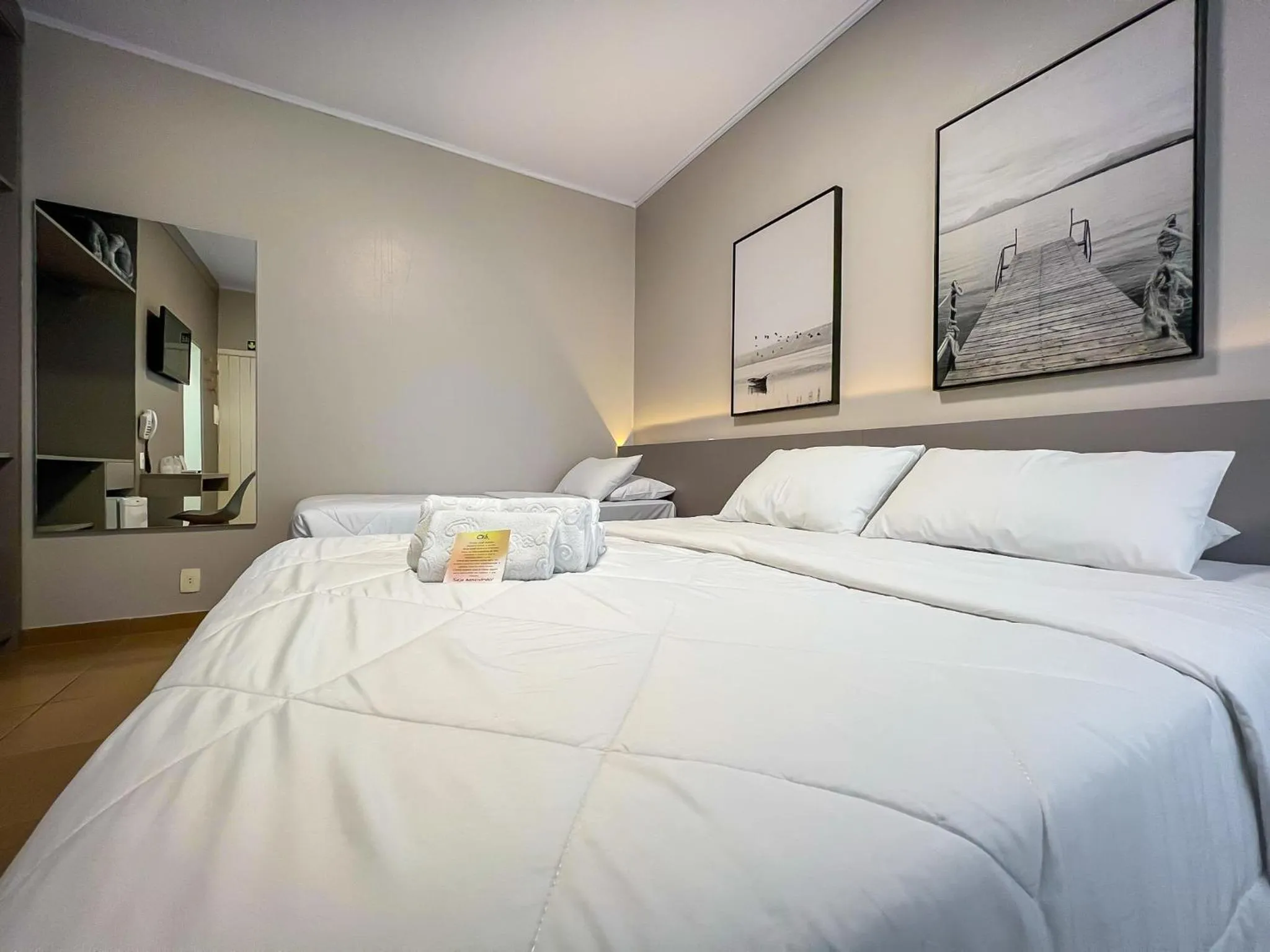 Bed in Pousada Solar Viena