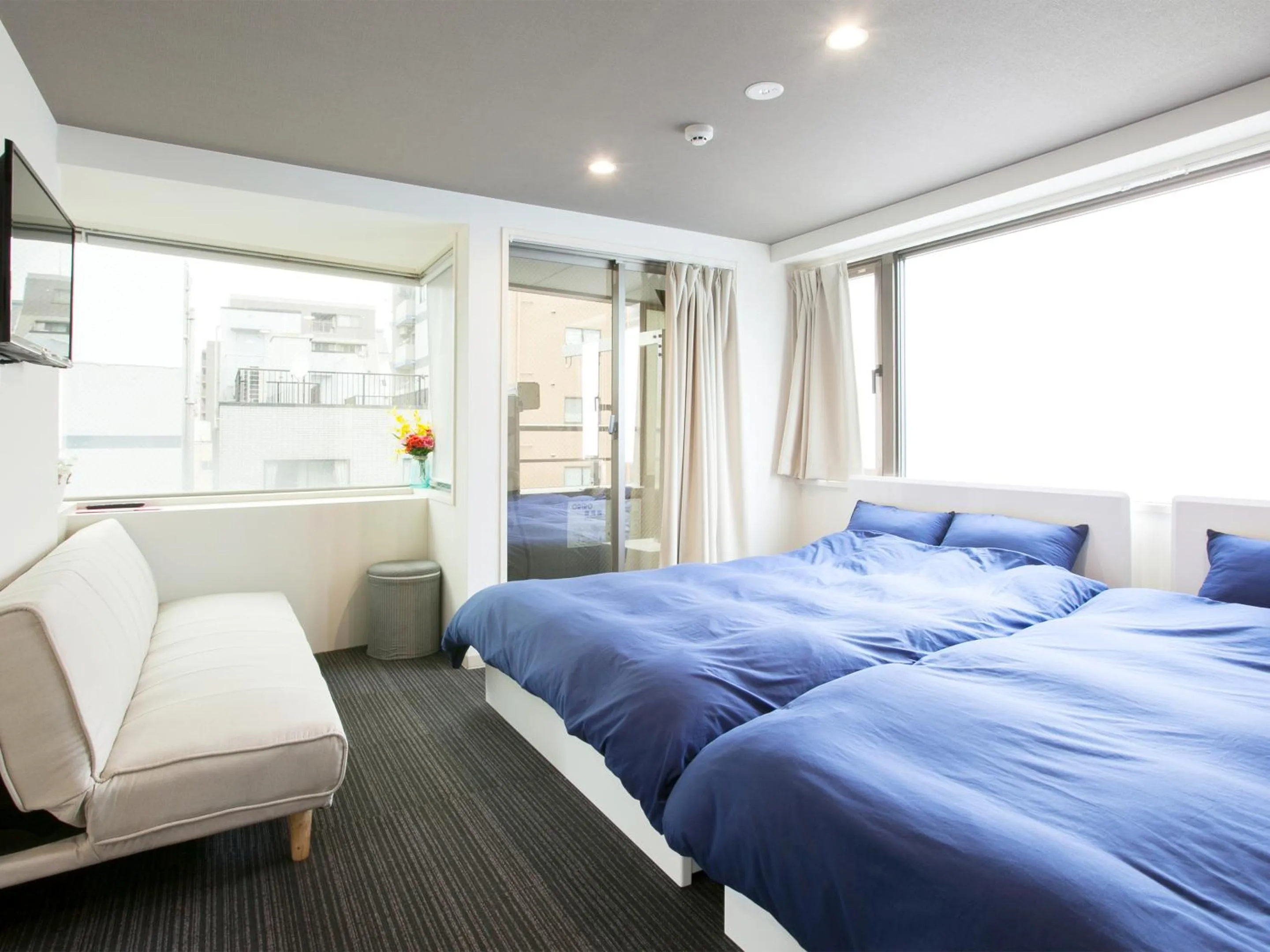 Bed in Hotel Cocoro Inn Asakusa Kuramae