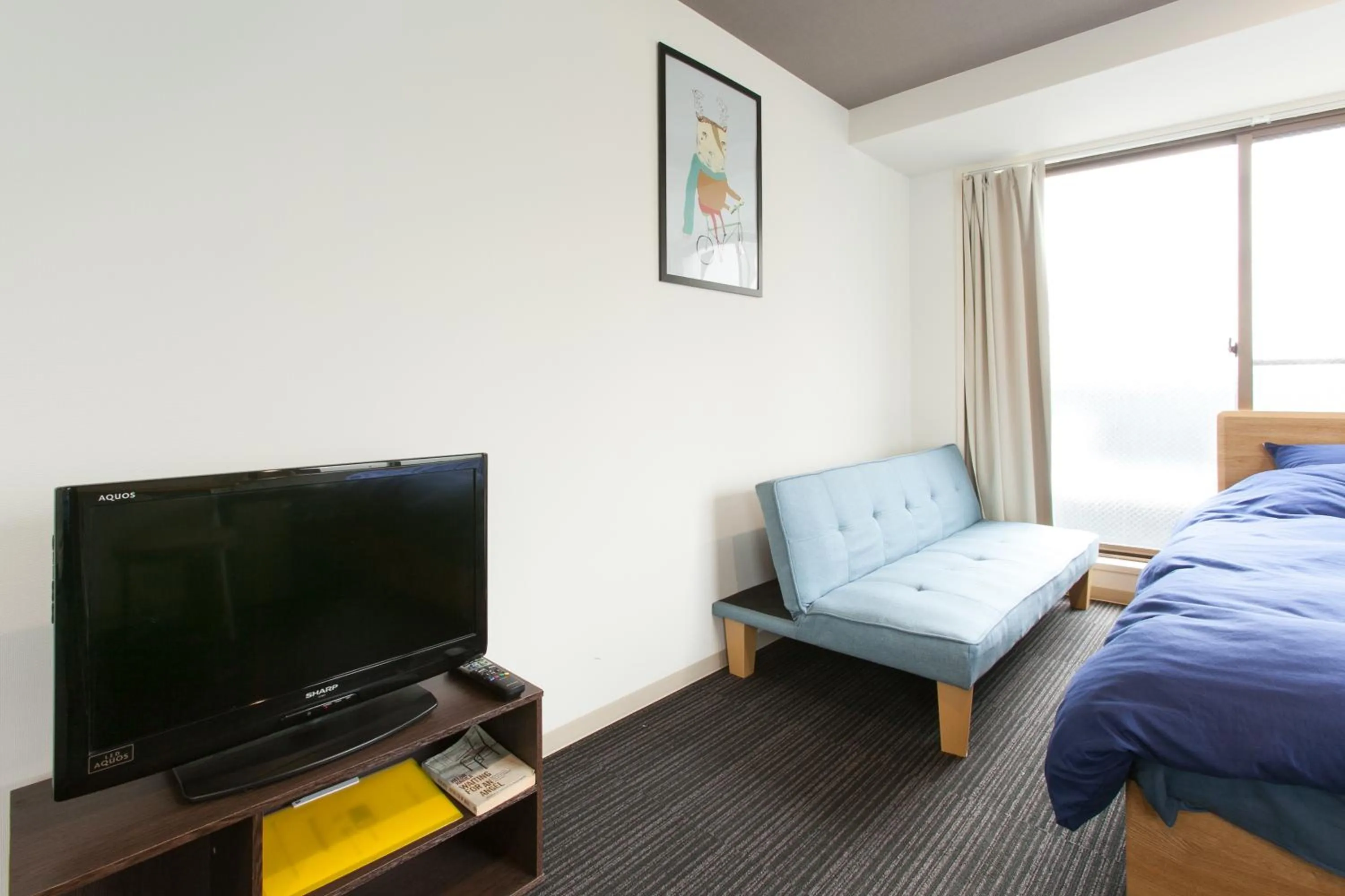 TV and multimedia, Bed in Hotel Cocoro Inn Asakusa Kuramae