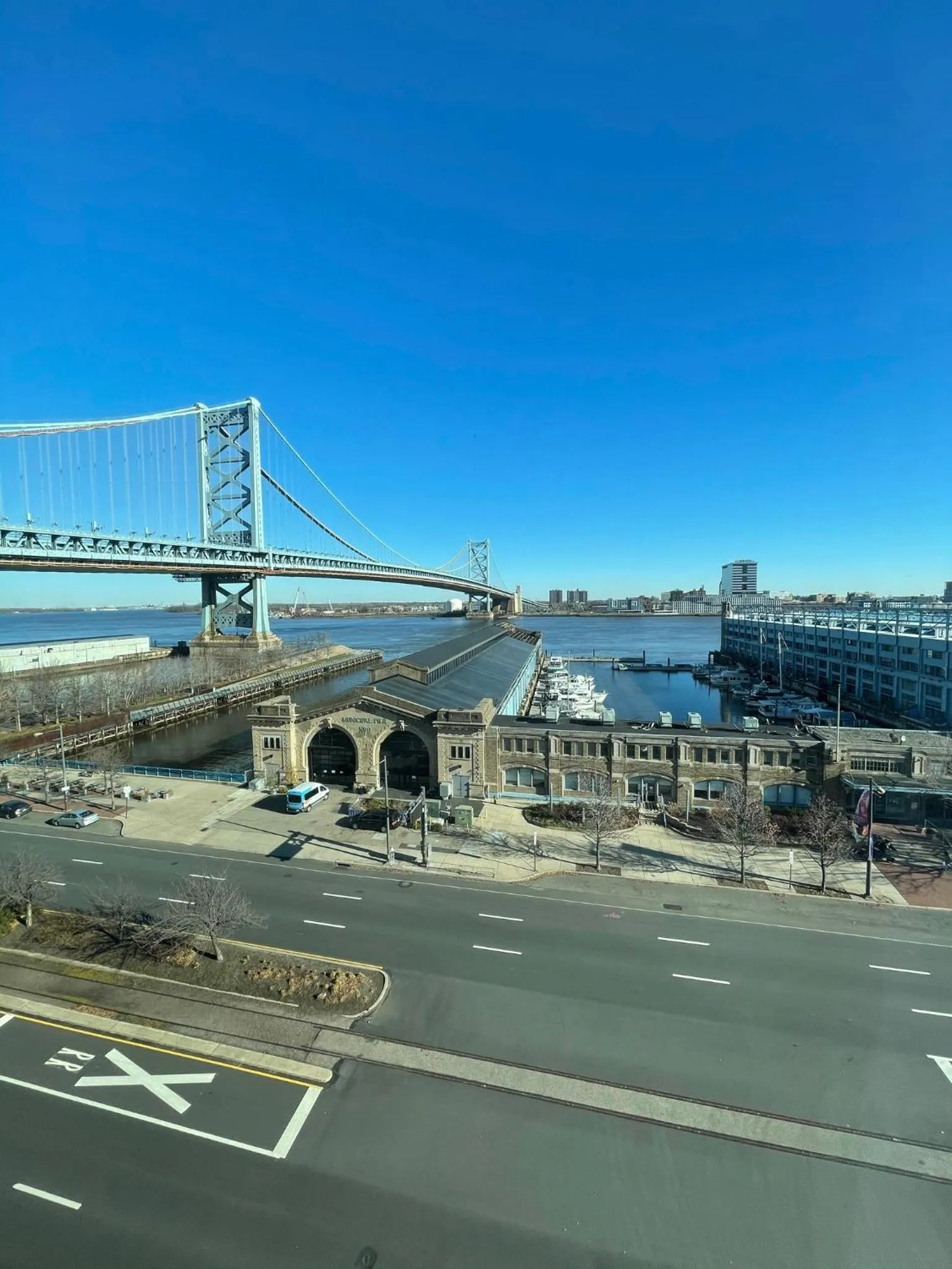 River view in Holiday Inn Express Philadelphia Penn's Landing by IHG