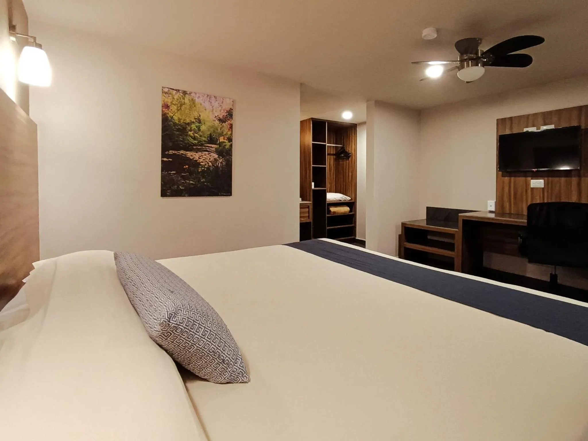 Bed in Hotel Panamerican