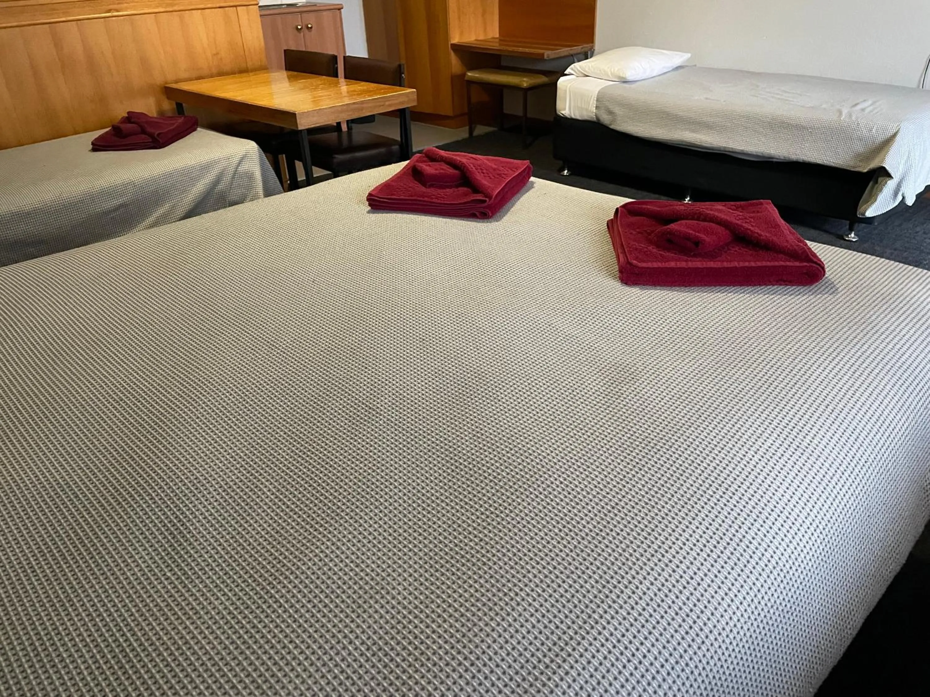 Bed in County Lodge Motor Inn
