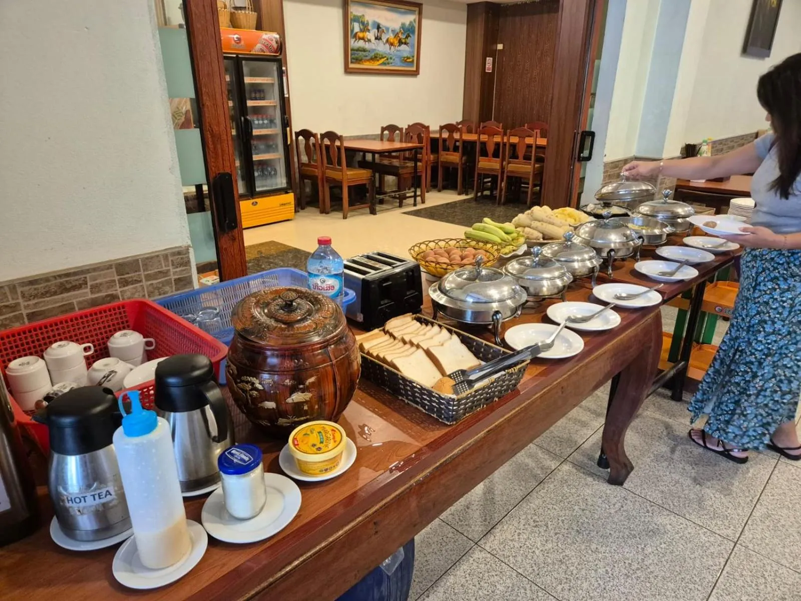 Buffet breakfast in Hoang Kim Hotel