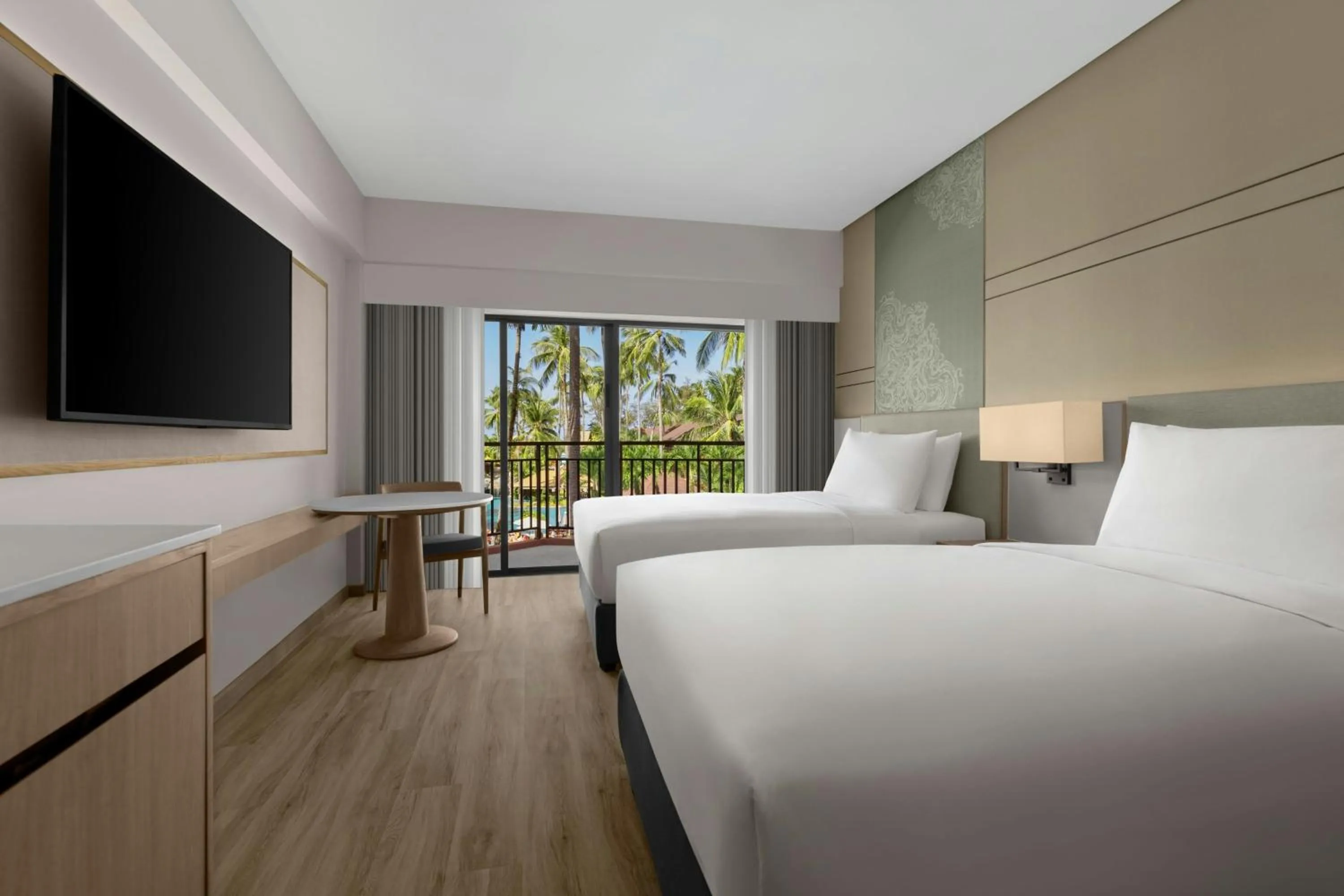 Swimming pool, Bed in Courtyard by Marriott Phuket, Patong Beach Resort