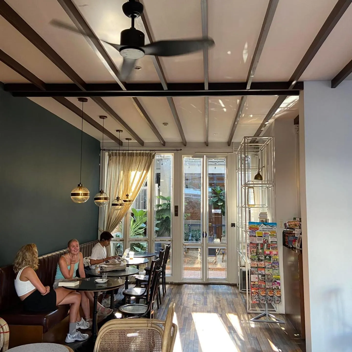 Seating area in Khunluang Hostel