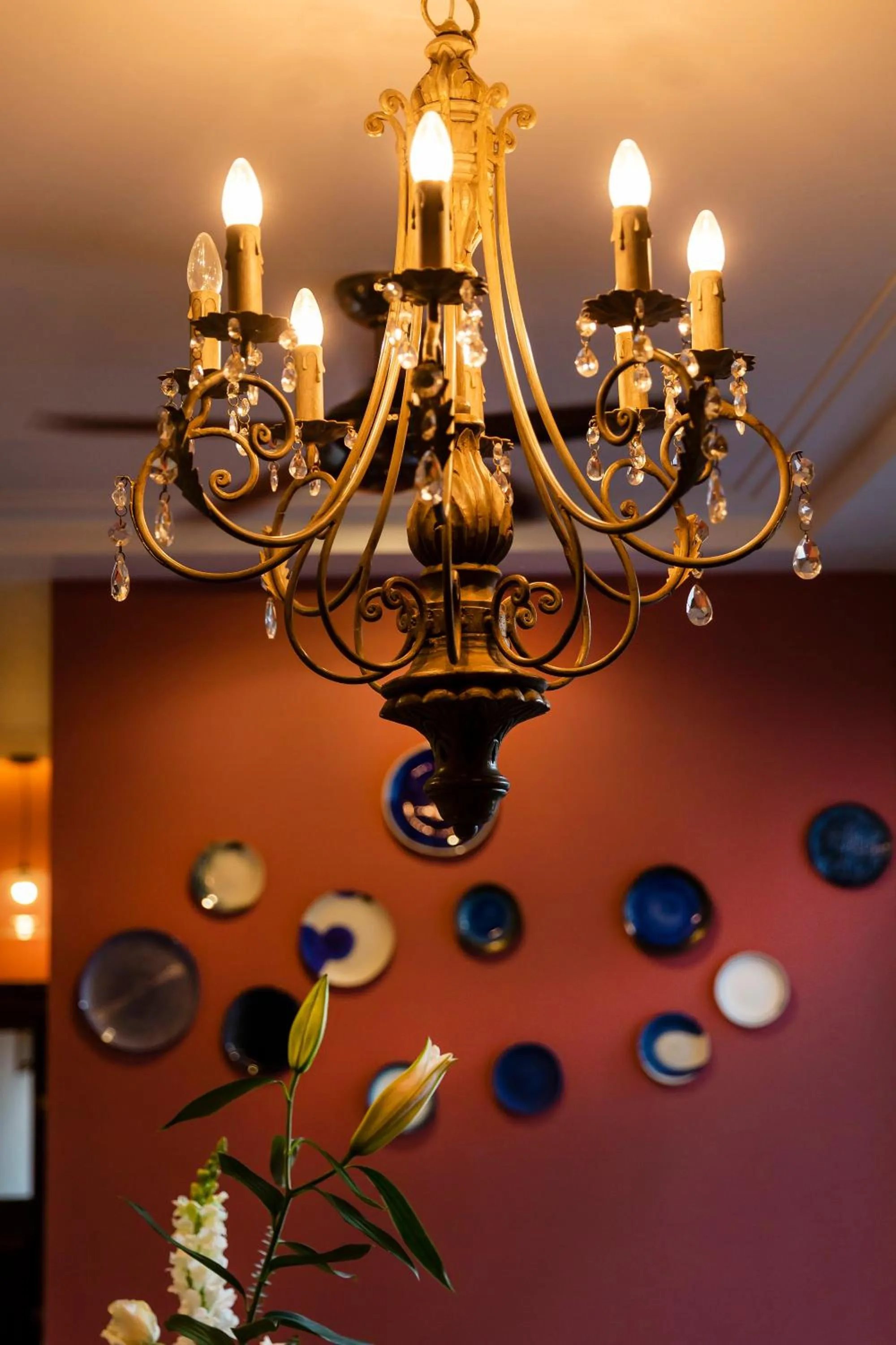 Decorative detail in Khunluang Hostel