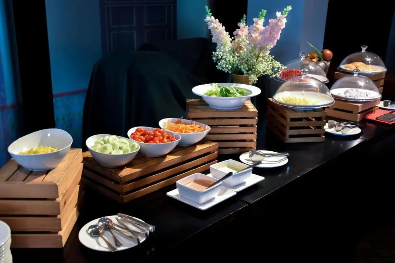 Buffet breakfast in Phuket Merlin Hotel