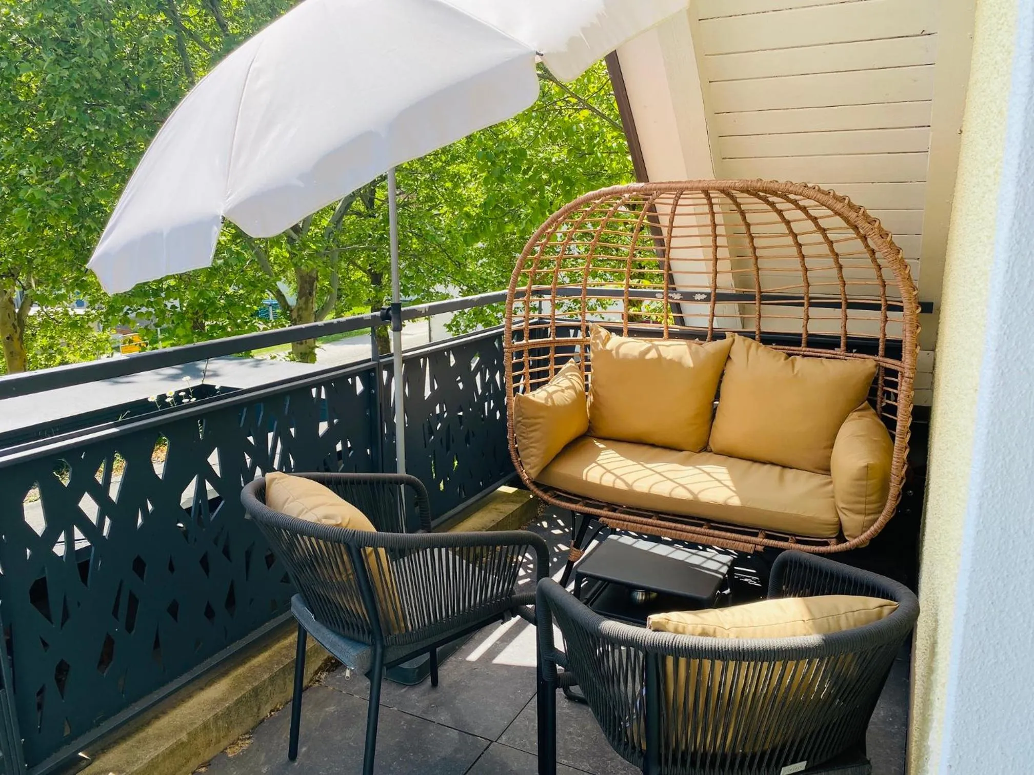 Balcony/Terrace in Boutique - Hotel Zum Schloss