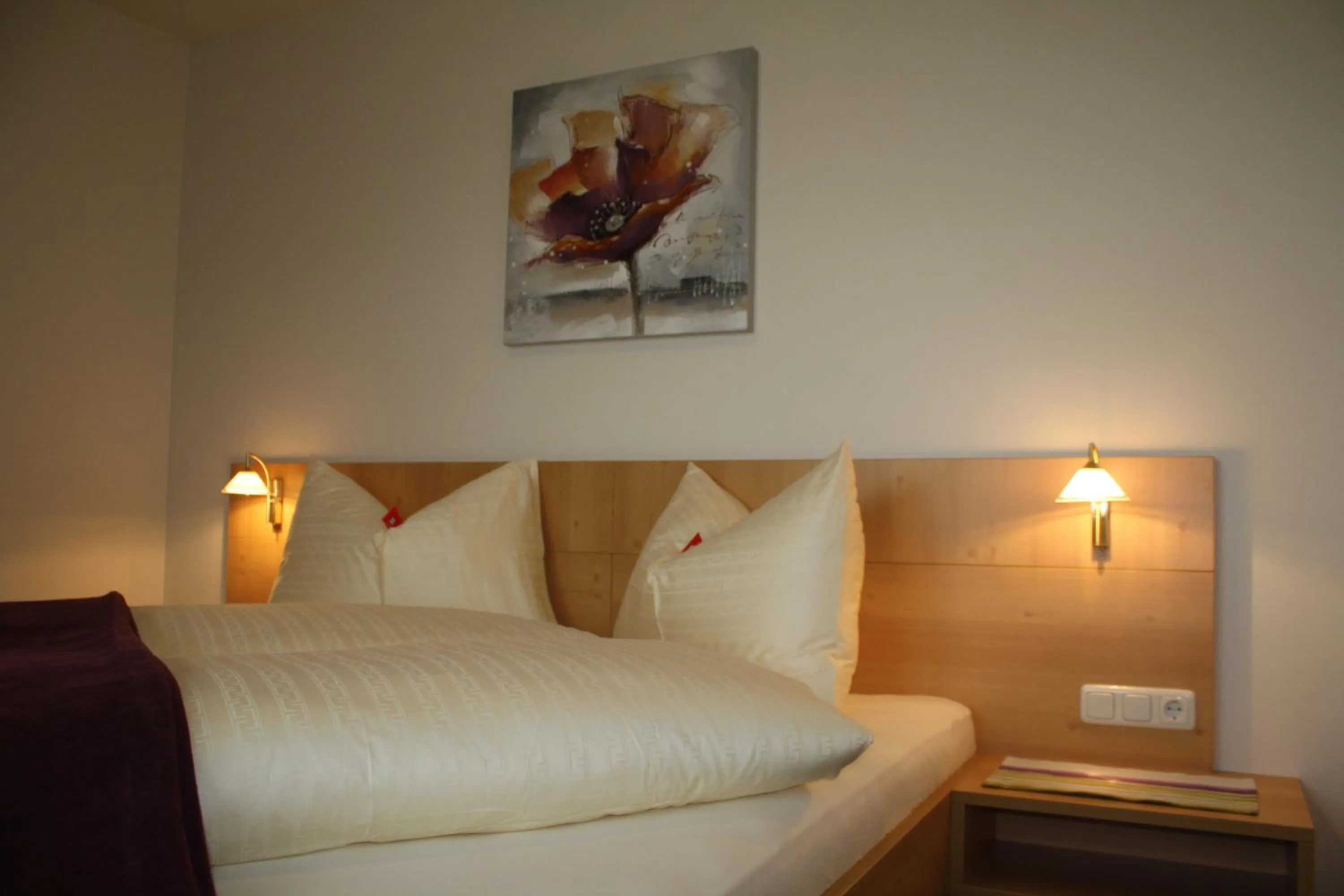 Bed in Zimmervermietung Babsy