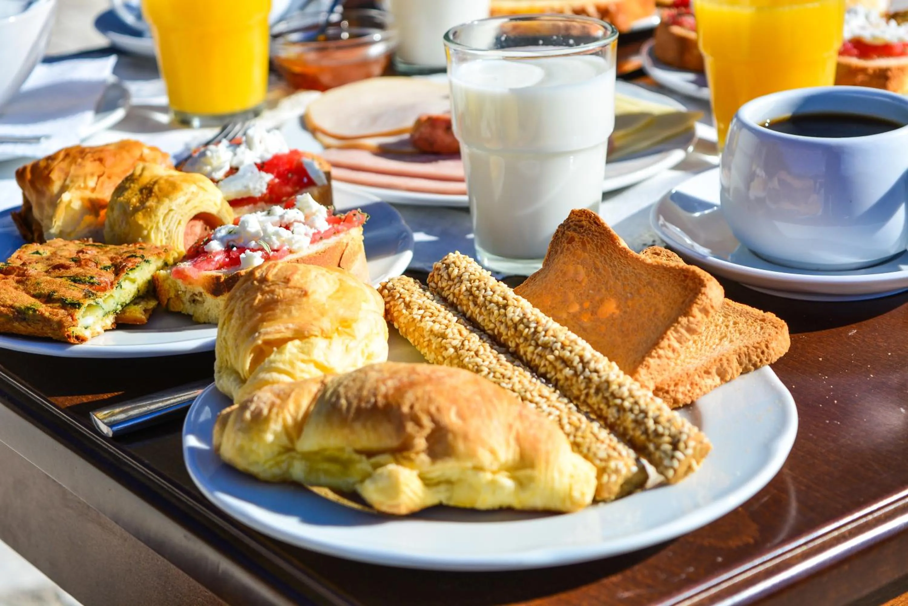 Breakfast in Karyatis Resort