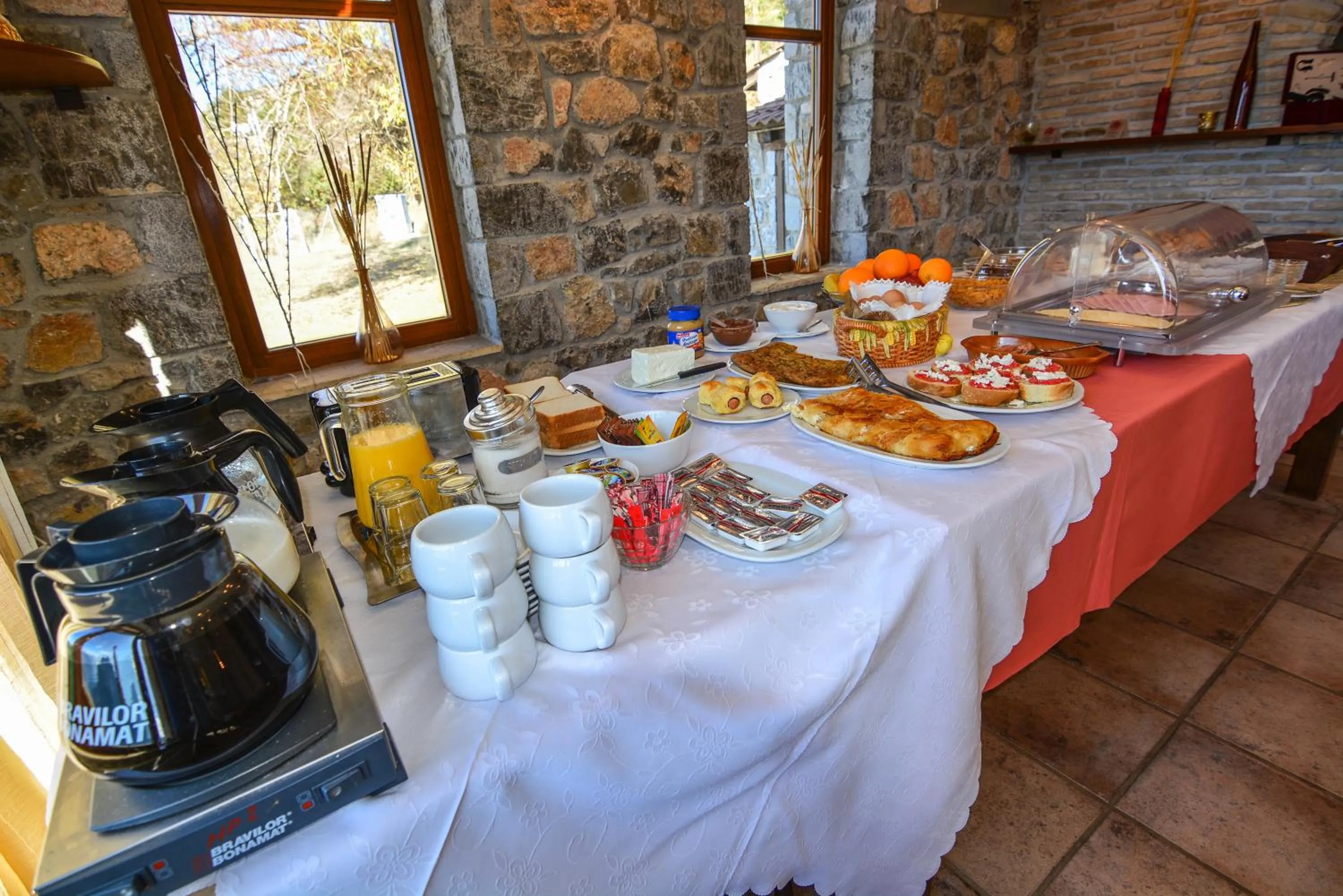 Buffet breakfast in Karyatis Resort