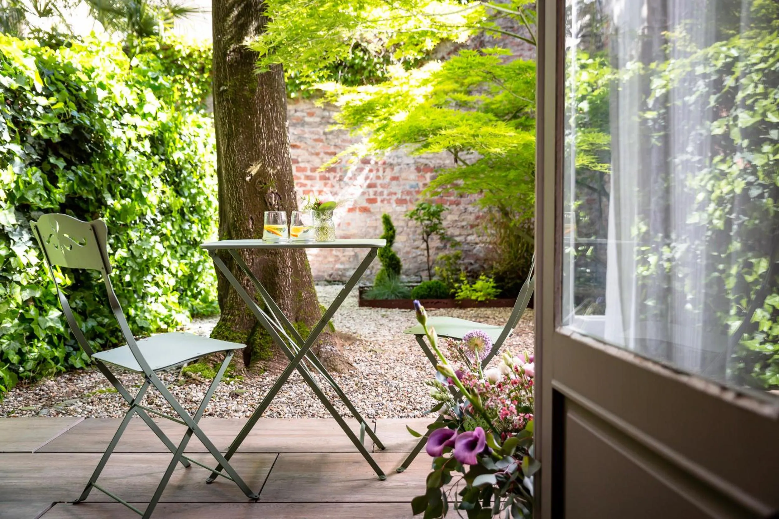 Patio in Cour du Corbeau Hotel Strasbourg - MGallery Collection