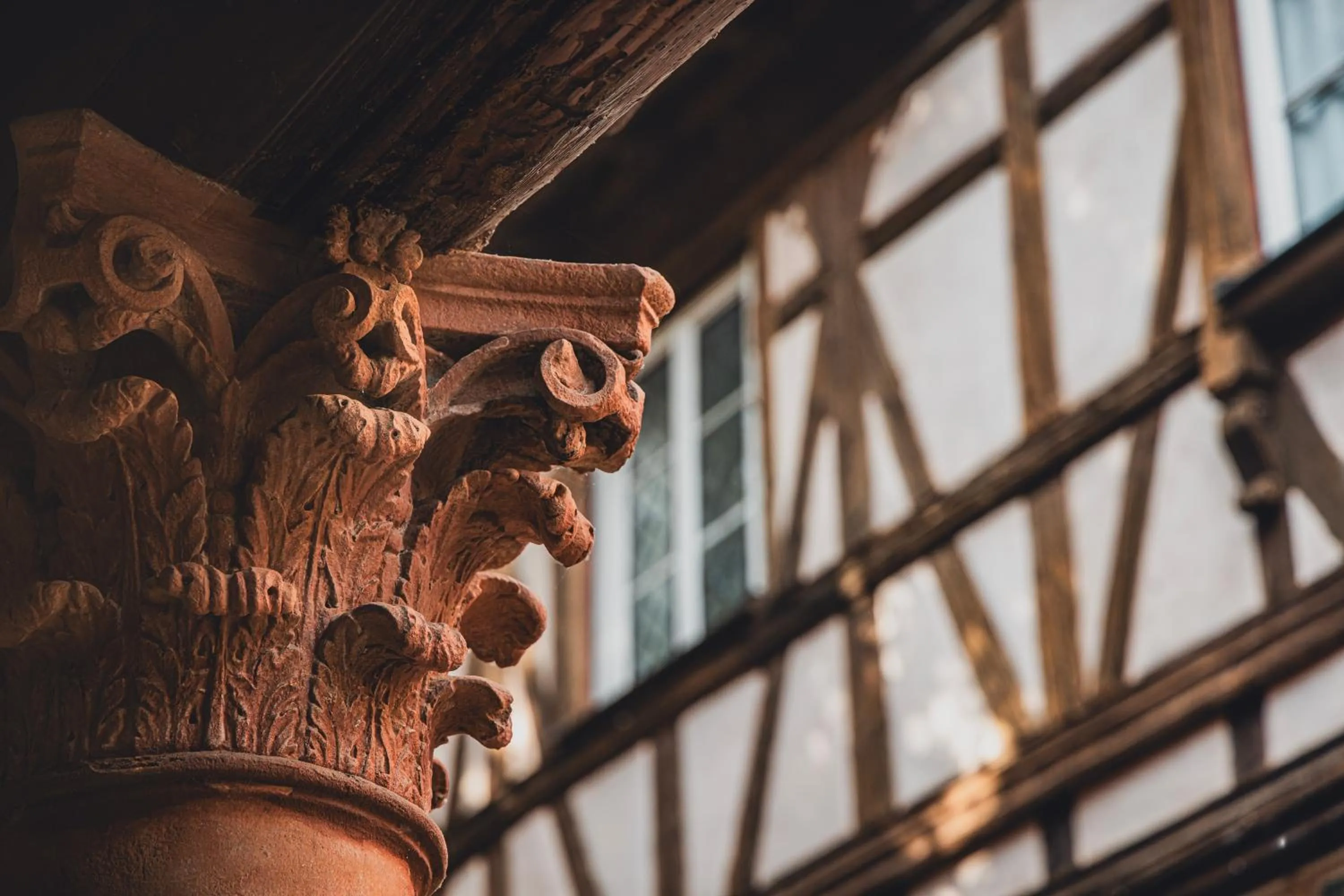 Decorative detail in Cour du Corbeau Hotel Strasbourg - MGallery Collection