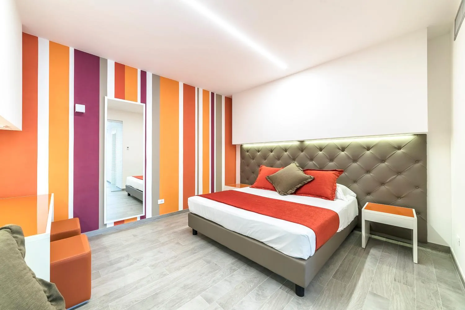 Bedroom, Bed in Hotel Tenda Rossa