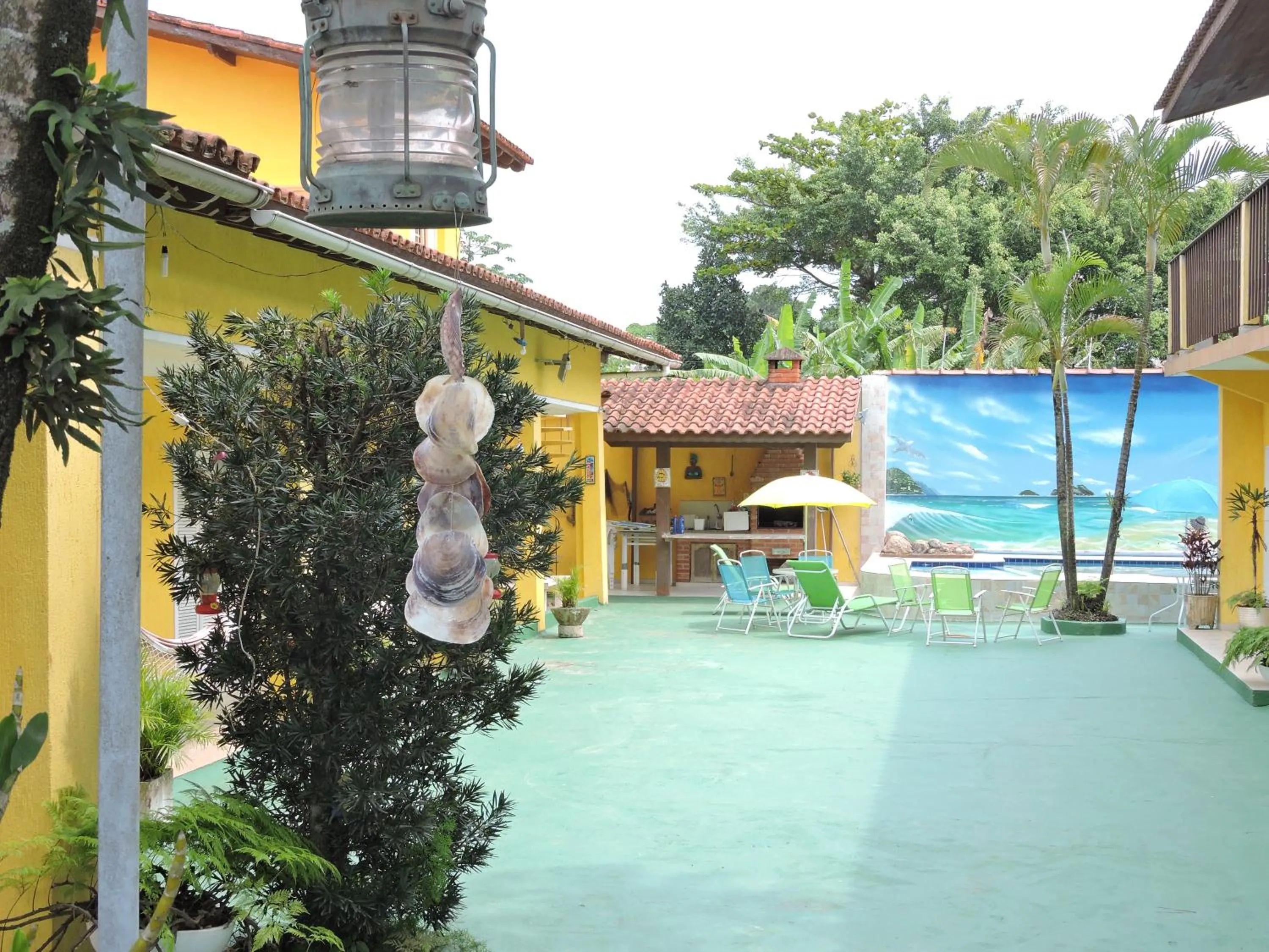 Patio in Pousada Sorocotuba - Piscina Aquecida