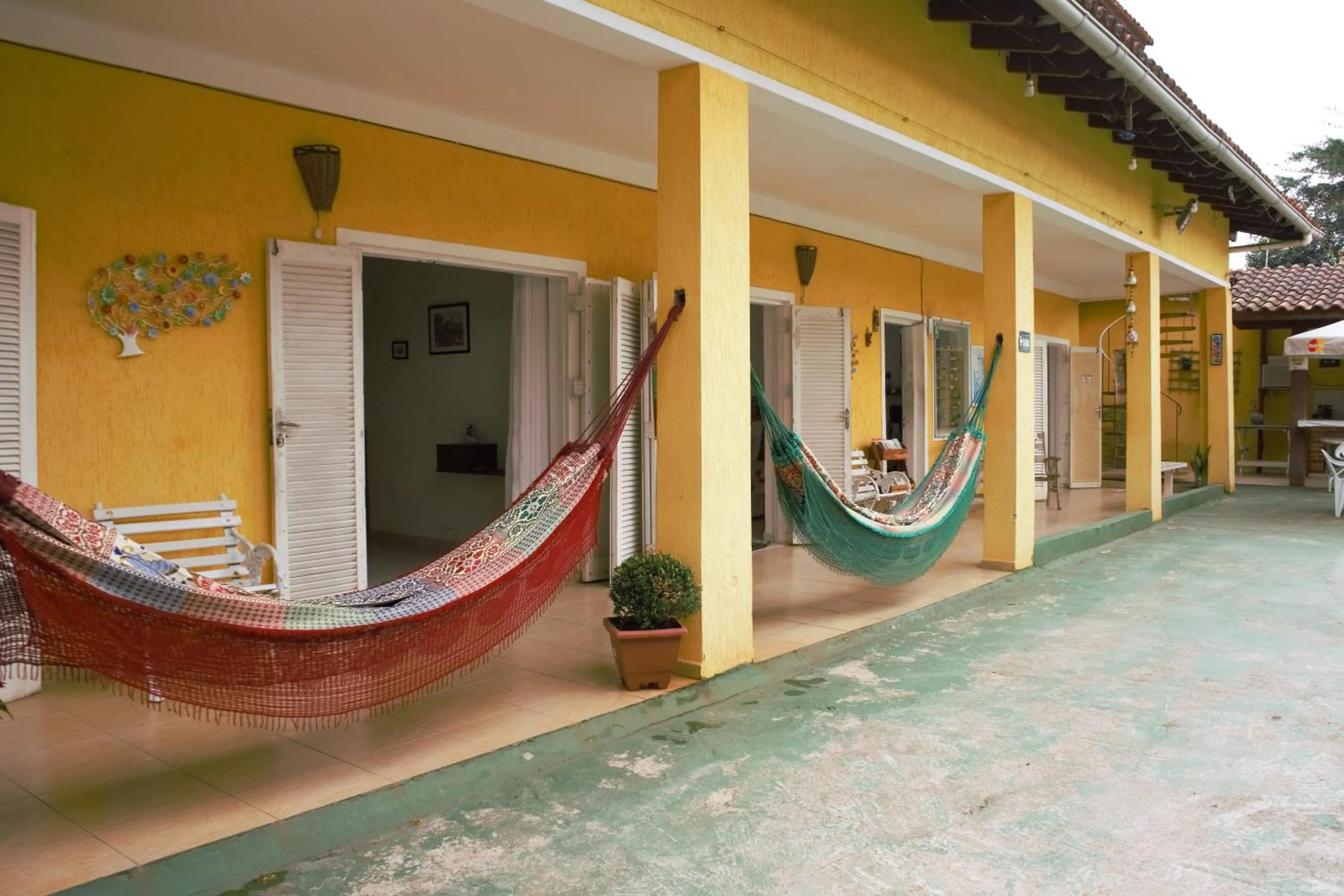 Patio in Pousada Sorocotuba - Piscina Aquecida