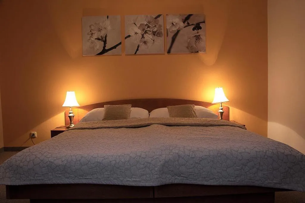 Bed in Hotel Pod Hradom