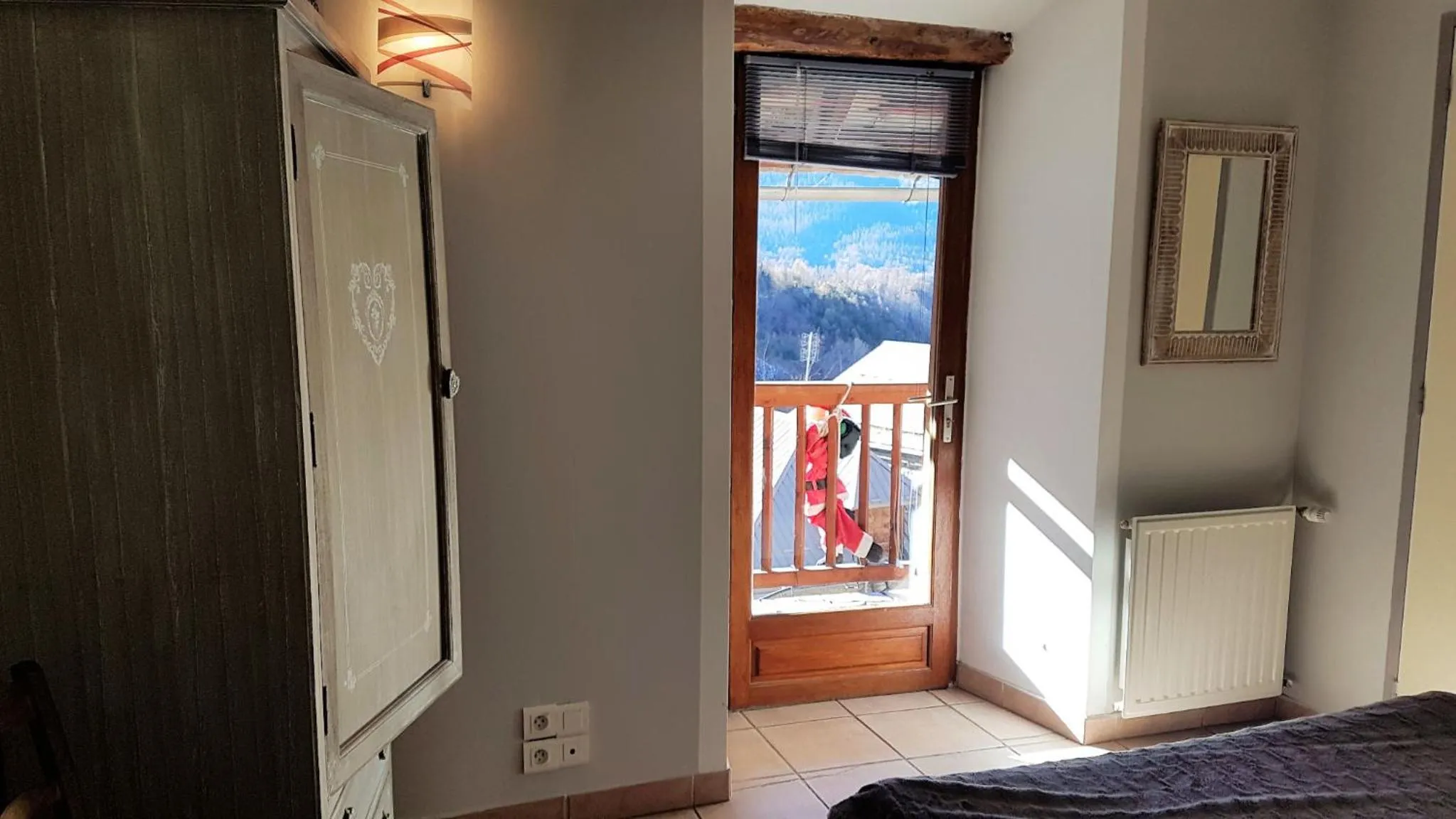 Balcony/Terrace, Bed in LA JARBELLE - Gîte et Spa