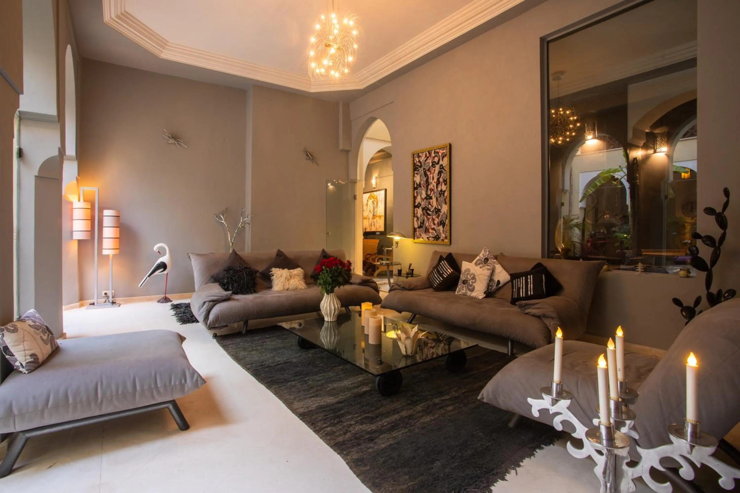 Lounge or bar, Bed in Riad Hizad