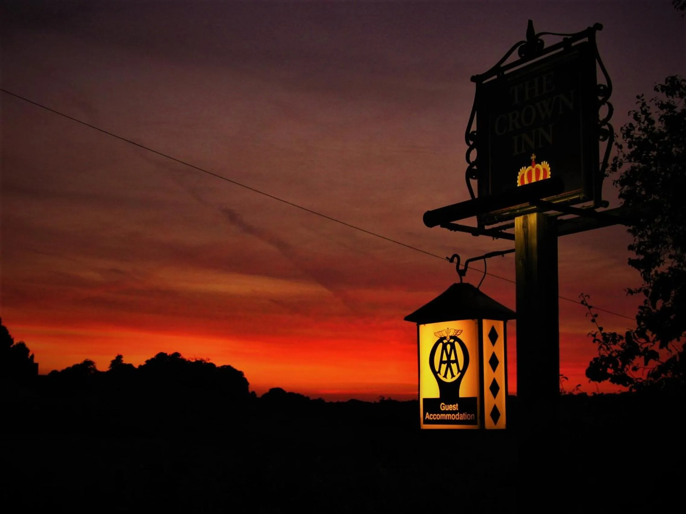 Garden view in The Crown Inn