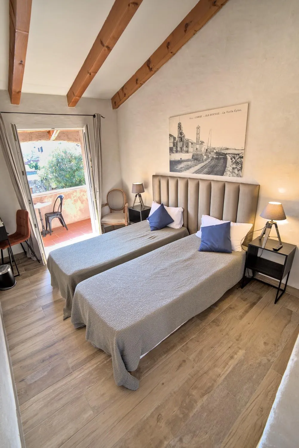 Bed in Hôtel Casa Rossa & Spa