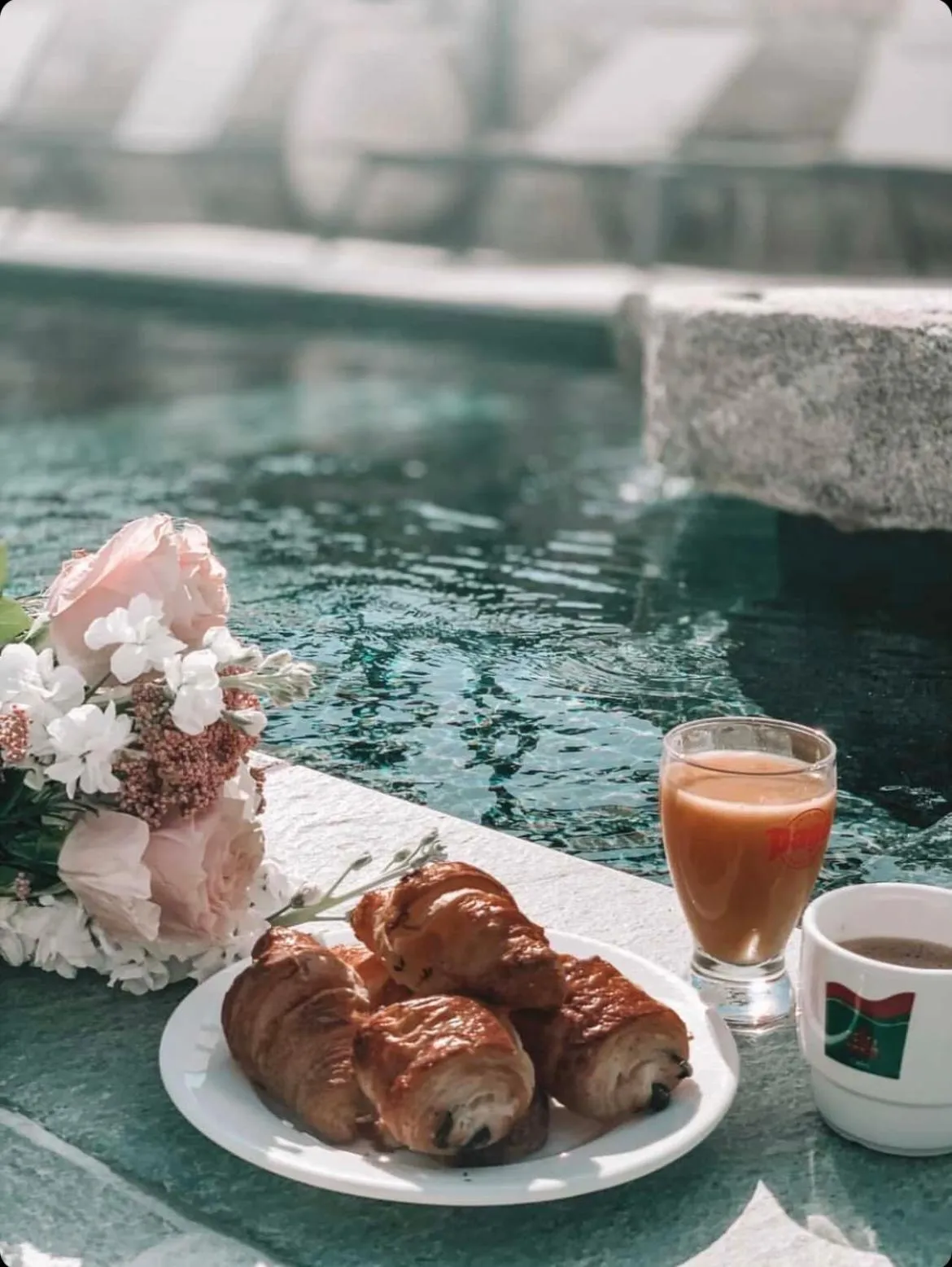 Pool view in Hôtel Casa Rossa & Spa