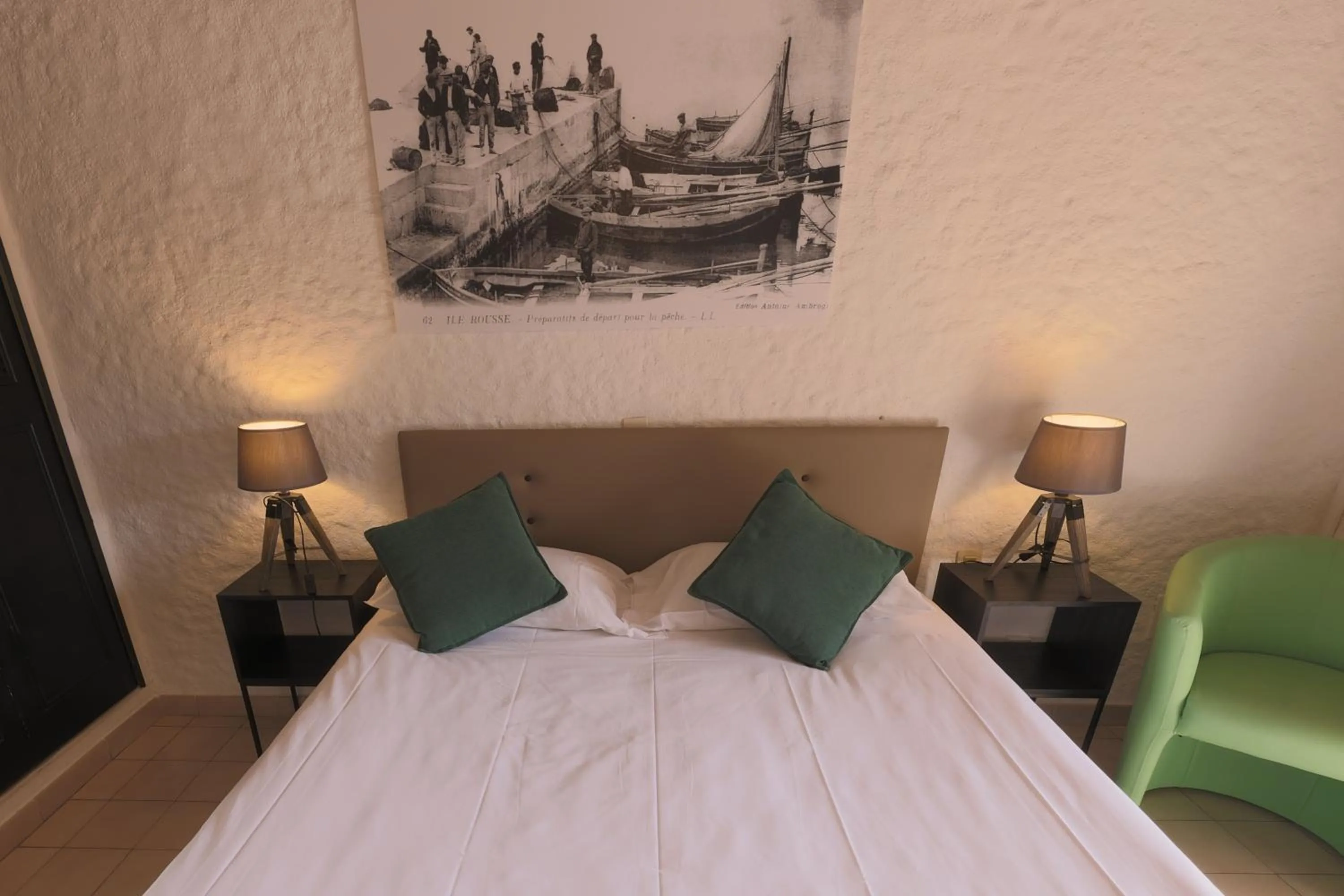 Bedroom, Bed in Hôtel Casa Rossa & Spa