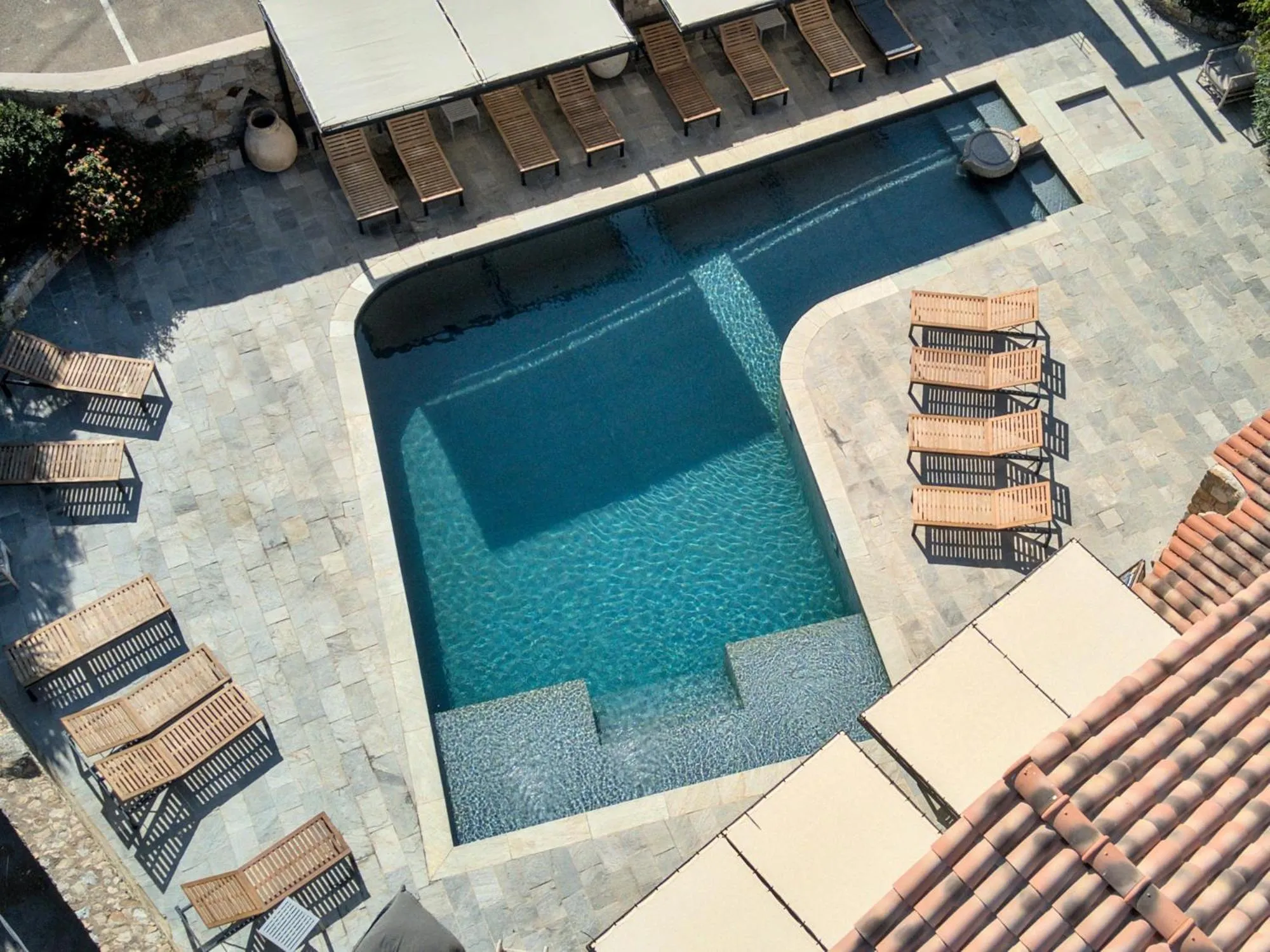 Patio in Hôtel Casa Rossa & Spa