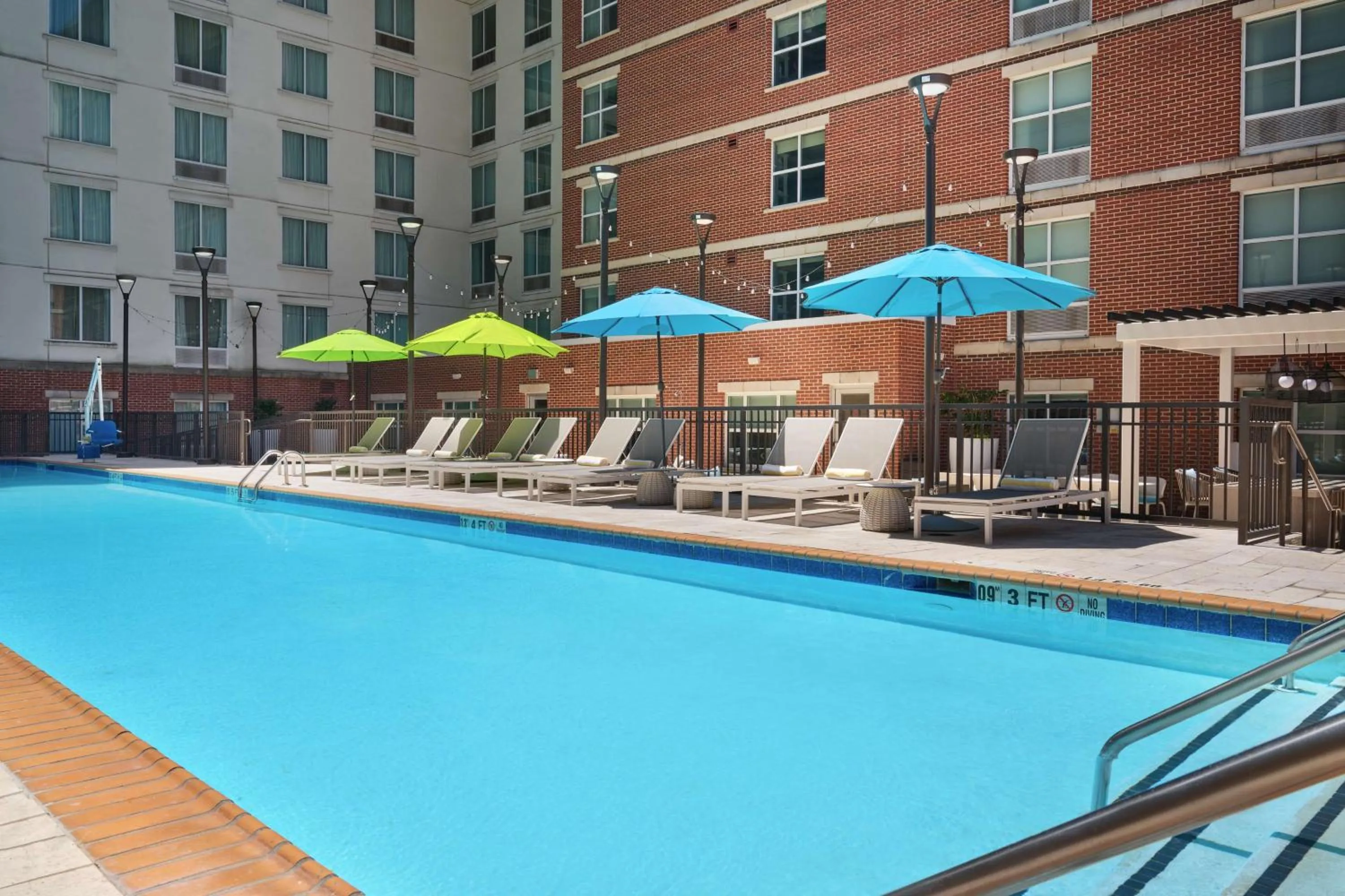 Pool view in Homewood Suites Atlanta Midtown