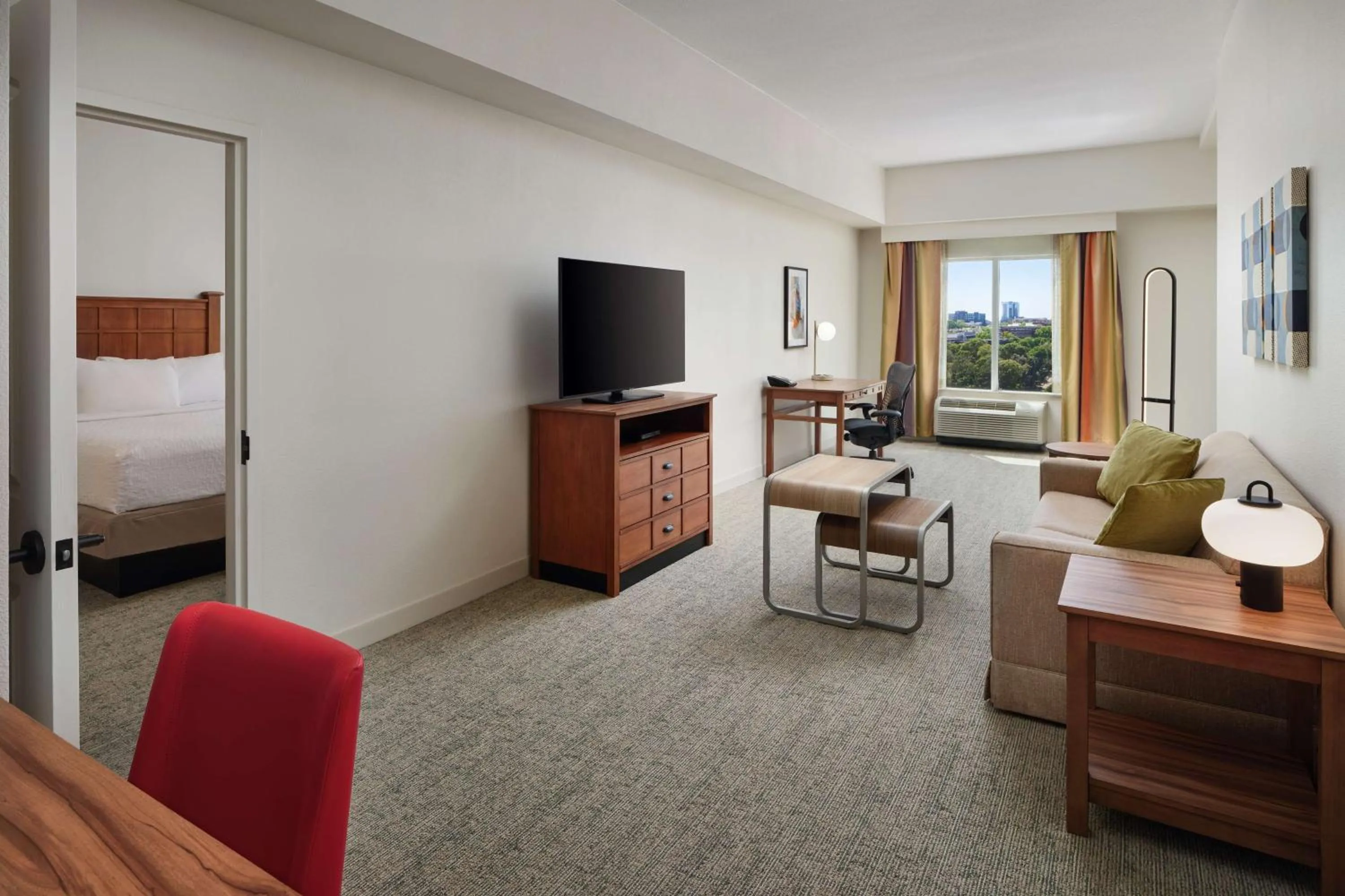 TV and multimedia, Bed in Homewood Suites Atlanta Midtown